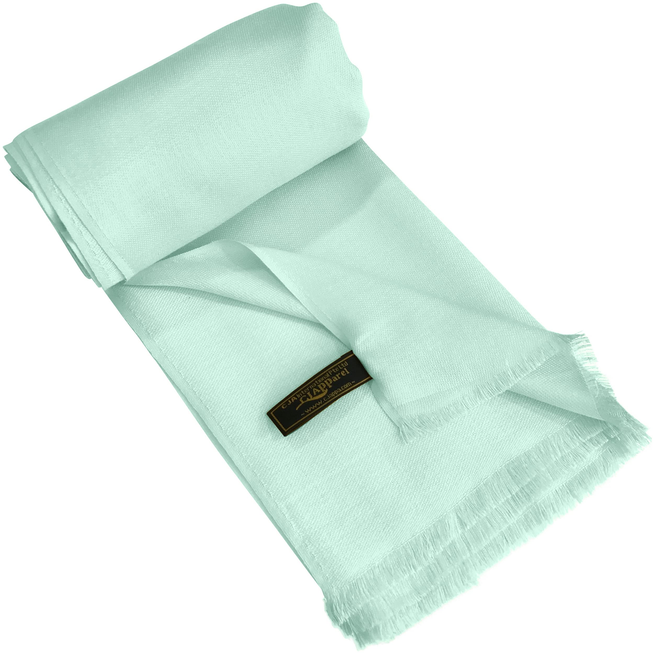 Premium Nepalese Pashmina Shawl - Soft Solid Color Fringe Scarf Wrap for Women, Stole Throw & Head Cover - Perfect for Winter, Travel, and Special Occasions