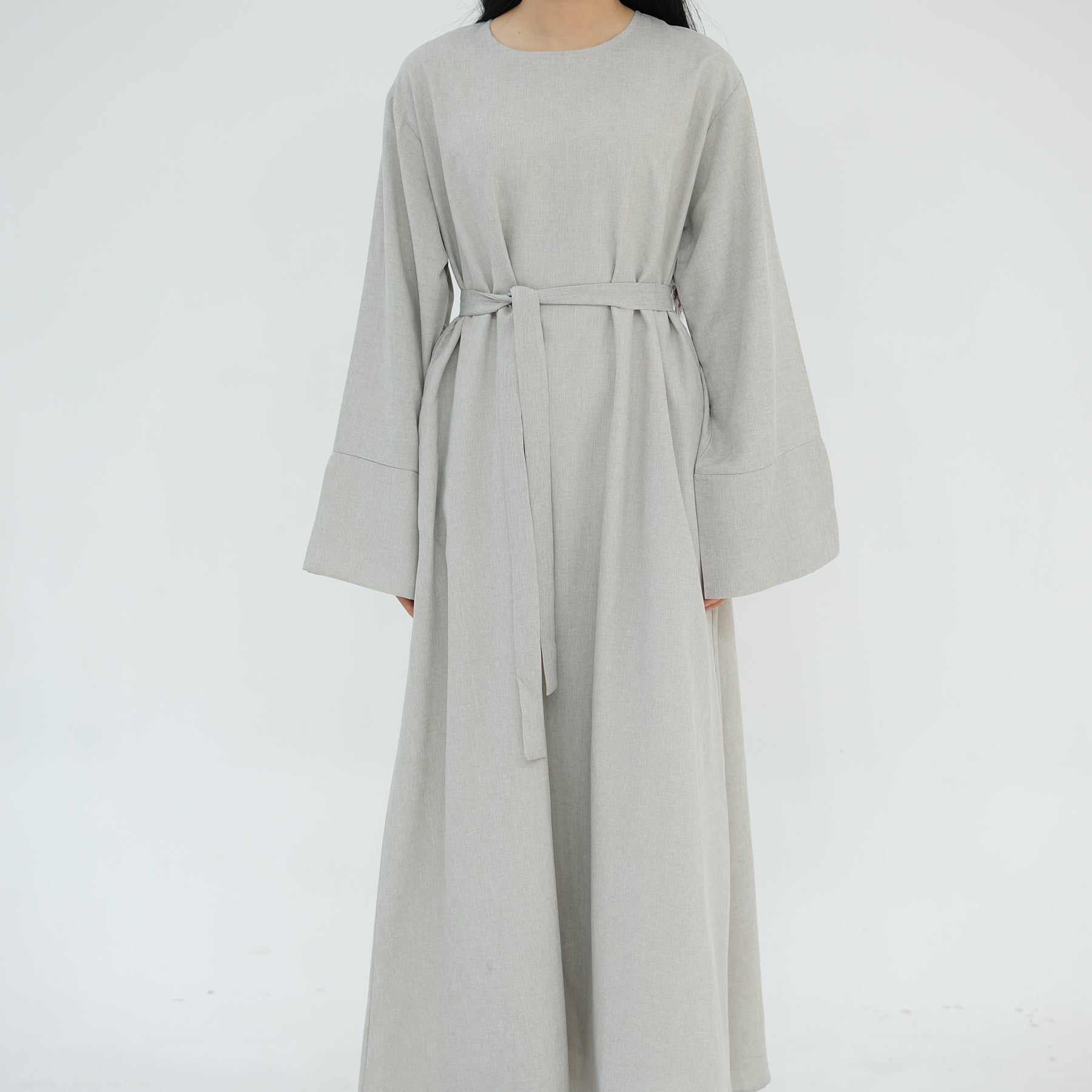 Heather Everyday Abaya Sand - Modest Muslim Dress for Women | Comfortable Daily Wear & Prayer Outfit | Perfect for Home, Mosque & Special Occasions