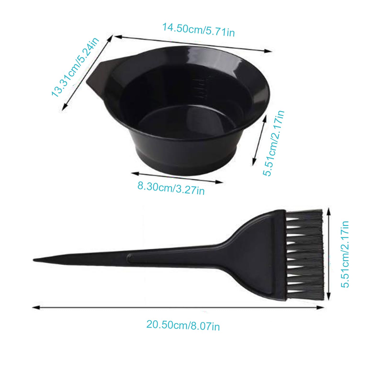 16-Piece Hair Dye Kit with Clips, Coloring Bowls & Brushes - Professional Salon Tools for Hair Coloring & Styling - Perfect for Home Use & Beauty Salons