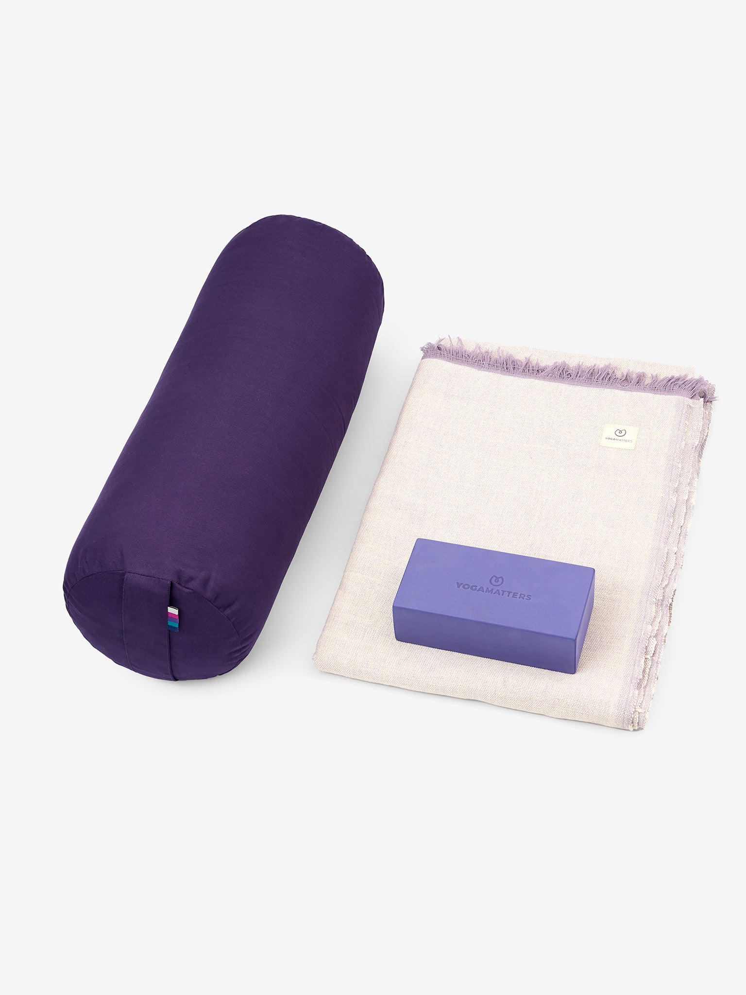 Yogamattters Restorative Yoga Kit - Premium Yoga Mat, Bolster & Blocks Set for Deep Relaxation & Stress Relief | Perfect for Home, Studio & Meditation Practice