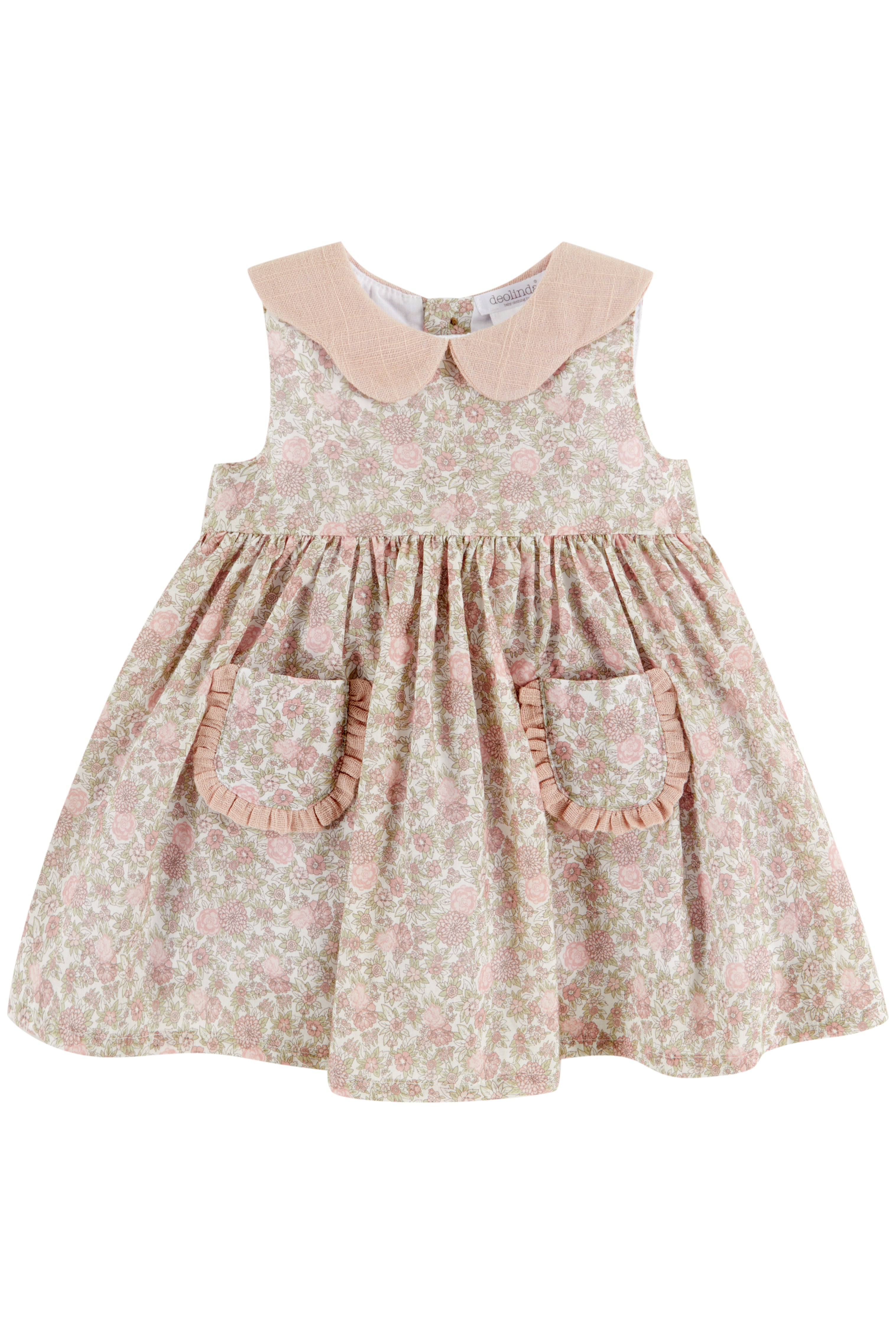 Vintage Floral Dress in Dusky Pink by Natalia - Elegant Retro Style for Women | Perfect for Weddings, Parties & Special Occasions