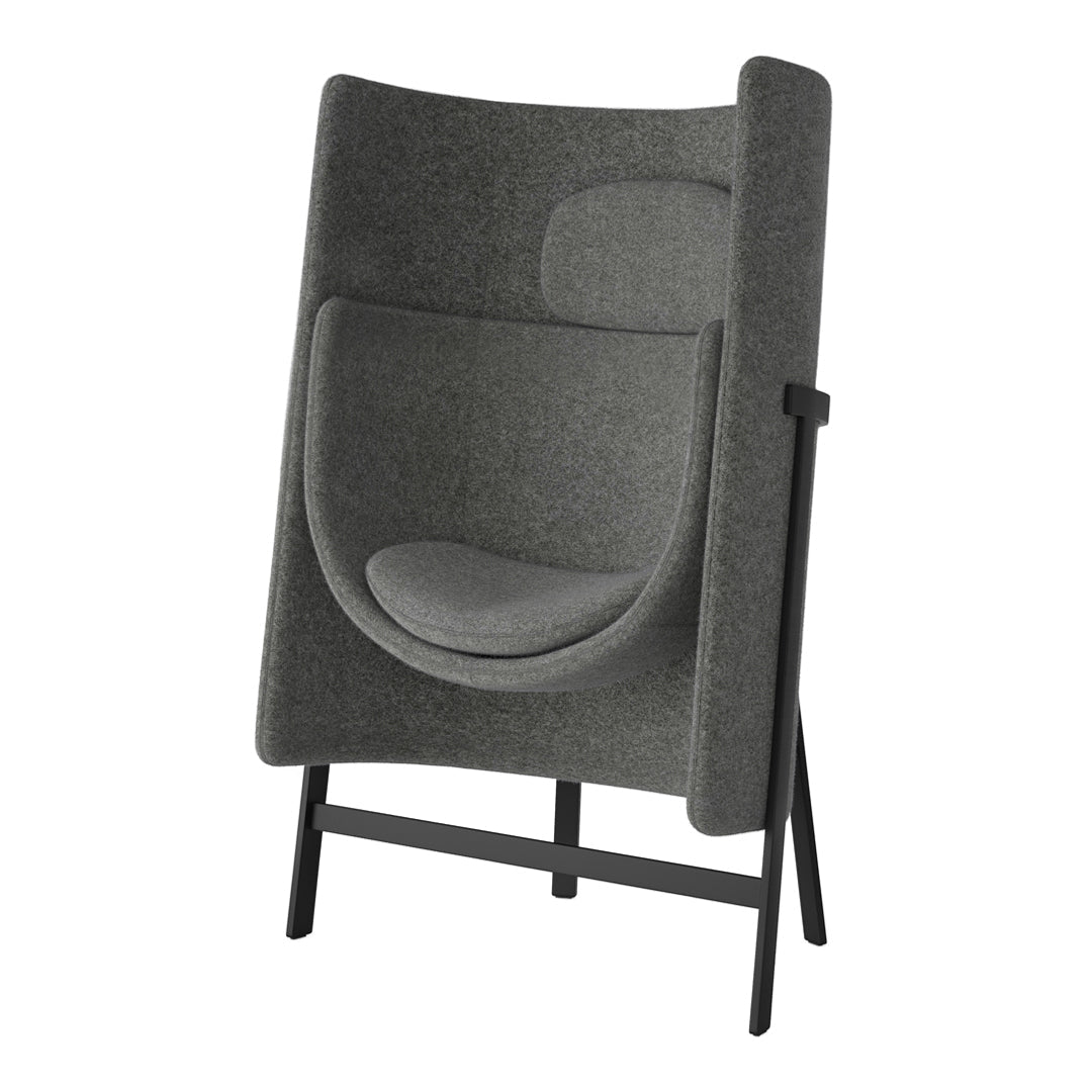 Kite Highback Lounge Chair - Narrow & Comfortable Outdoor Patio Furniture for Relaxing in Garden, Poolside, or Backyard