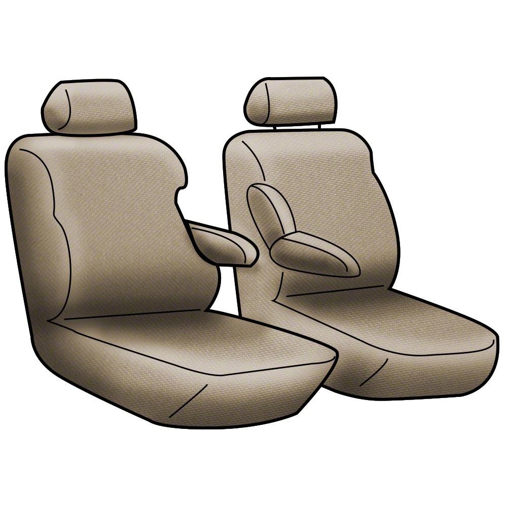 Coverking Front 50/50 Bucket Custom Fit Seat Cover for Toyota FJ Cruiser - Ballistic Fabric (Charcoal) - Durable Protection for Off-Road & Daily Driving