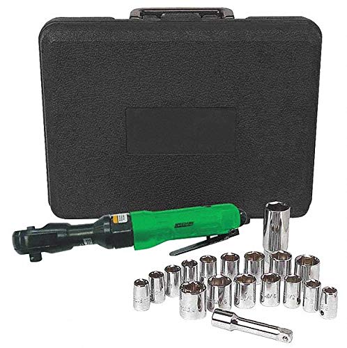 Speedaire 48MA09 Air Ratchet Wrench - 90 psi, 150 RPM Pneumatic Tool for Automotive Repair & DIY Projects | Lightweight & Durable for Tight Spaces
