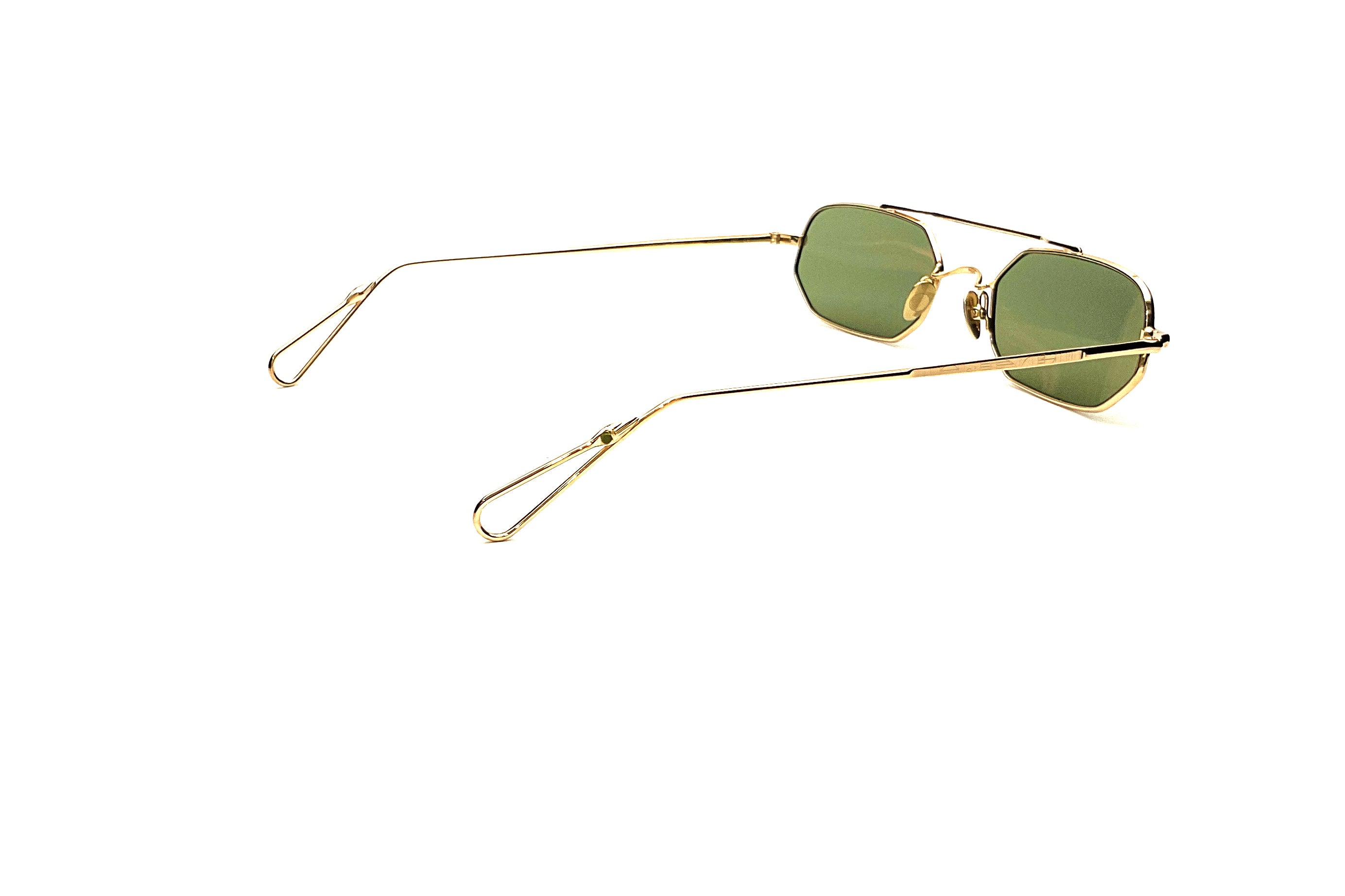 Ahlem Pont Lincoln Sunglasses - Champagne & Khaki Light Frame - Luxury UV Protection Shades for Women & Men - Perfect for Beach, Driving & Outdoor Activities