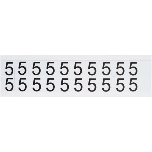 Brady 9712-5 & 97032 97 Series Indoor/Outdoor Number and Letter Cards - Pack of 50 - Durable Plastic for Address Signs, Mailboxes, and Storage Organization