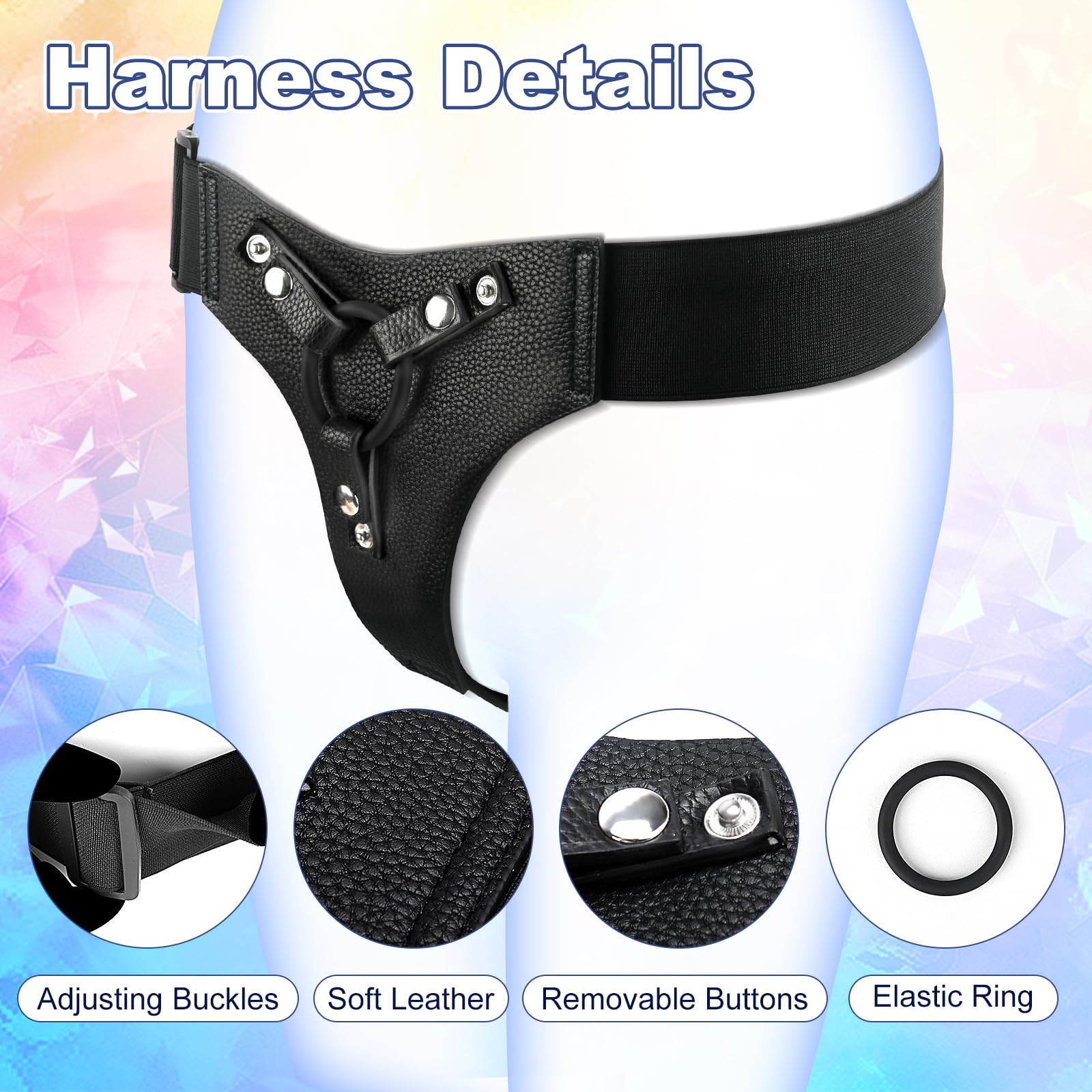 Premium Adjustable Strap-On Dildo for Women - Remote Control Silicone Harness Vibrator for Hands-Free Play | Lesbian Couples, BDSM, Role Play & Solo Pleasure