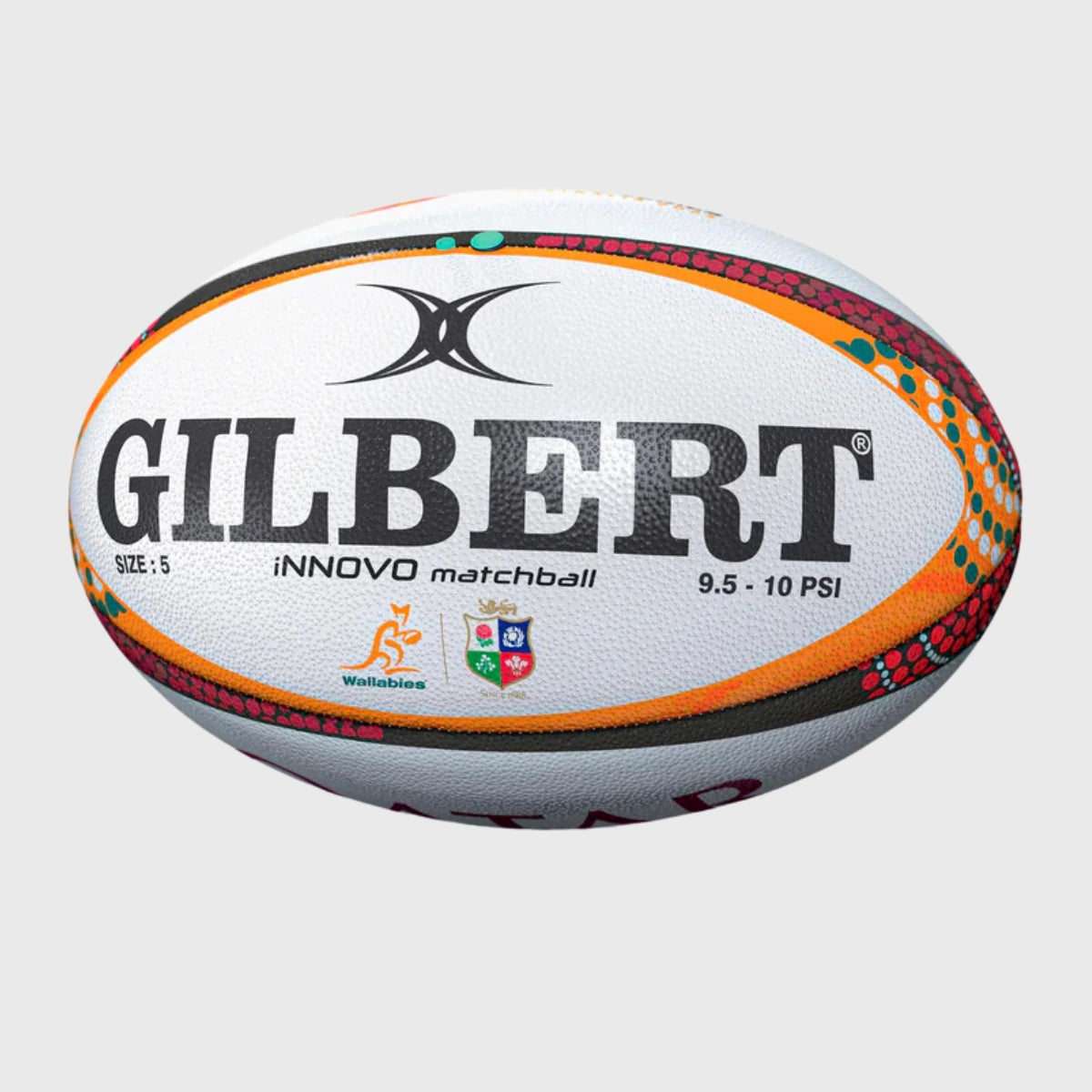 Official Gilbert British & Irish Lions 2025 Innovo Match Rugby Ball - Premium Tournament Rugby Ball for Professional Matches & Training - Perfect for Rugby Clubs, Schools & Competitive Play