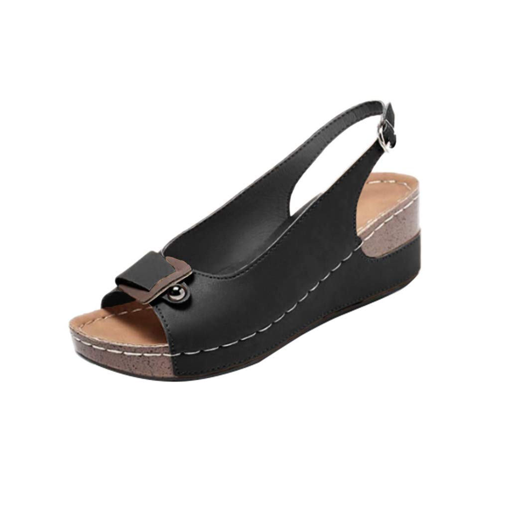 Women's Summer Beach Wedge Sandals - Comfortable Bohemian Gladiator Sandals with Cutout Design for Walking, Outdoor Activities & Casual Wear | Perfect for Vacations, Poolside & Summer Outfits