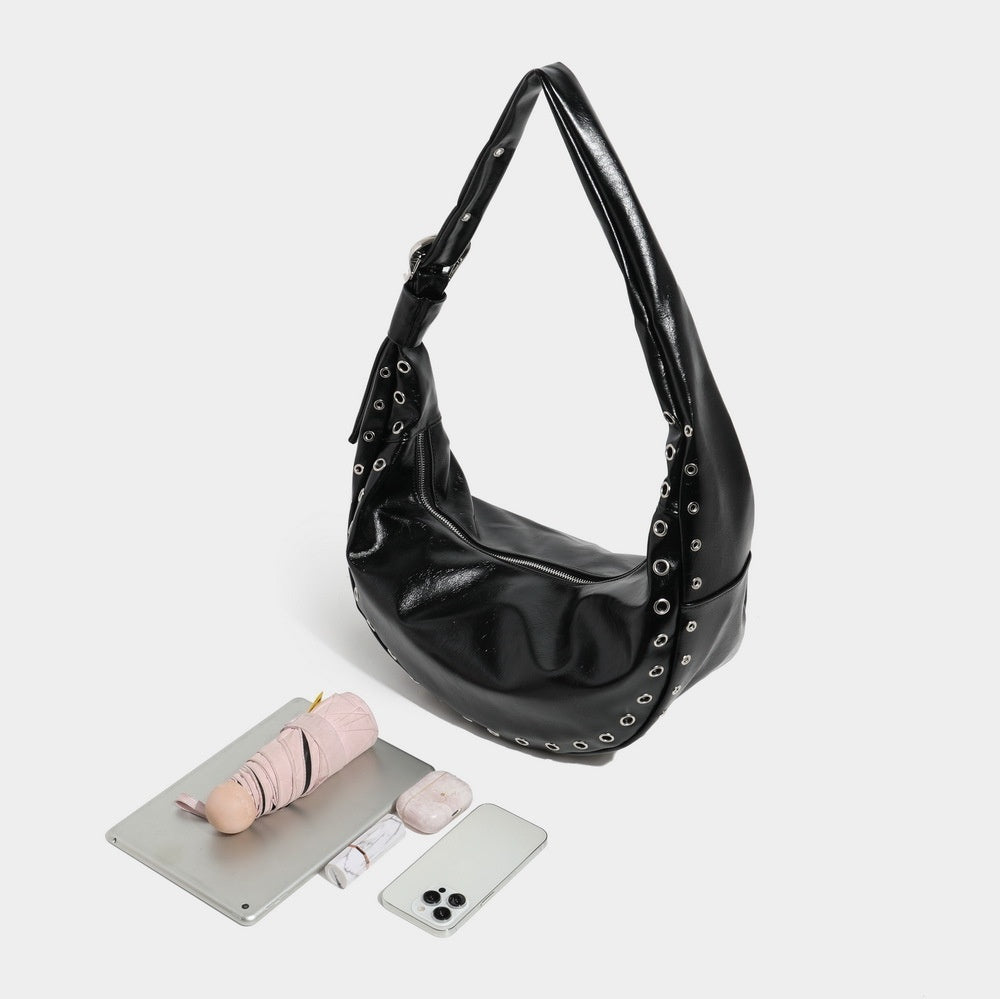 Vegan Leather Crossbody Bag for Women - Large Capacity Underarm Shoulder Bag, Stylish & Durable Dumpling Purse - Perfect for Work, Travel & Everyday Use