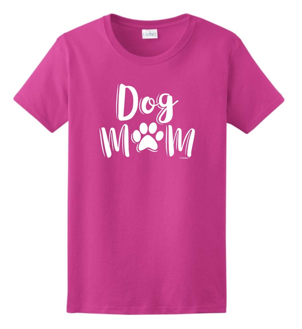 ThisWear Dog Lovers Gift for Women - Cute Dog Mom T-Shirt for Ladies | Perfect for Dog Owners, Pet Lovers & Casual Wear