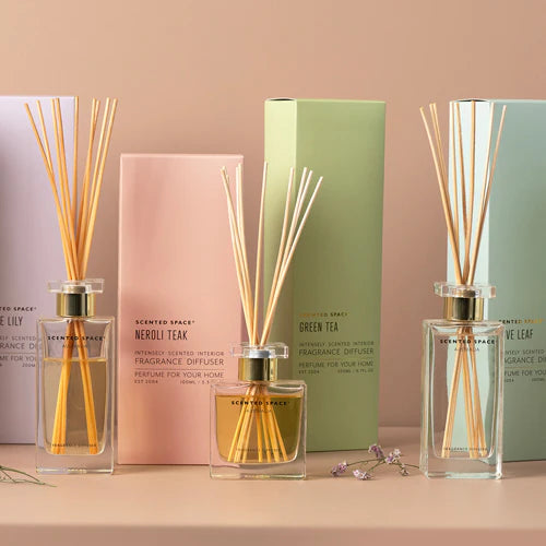 Premium Green Tea Aromatherapy Diffuser 200ml by Scented Space - Perfect for Home, Office & Spa Relaxation