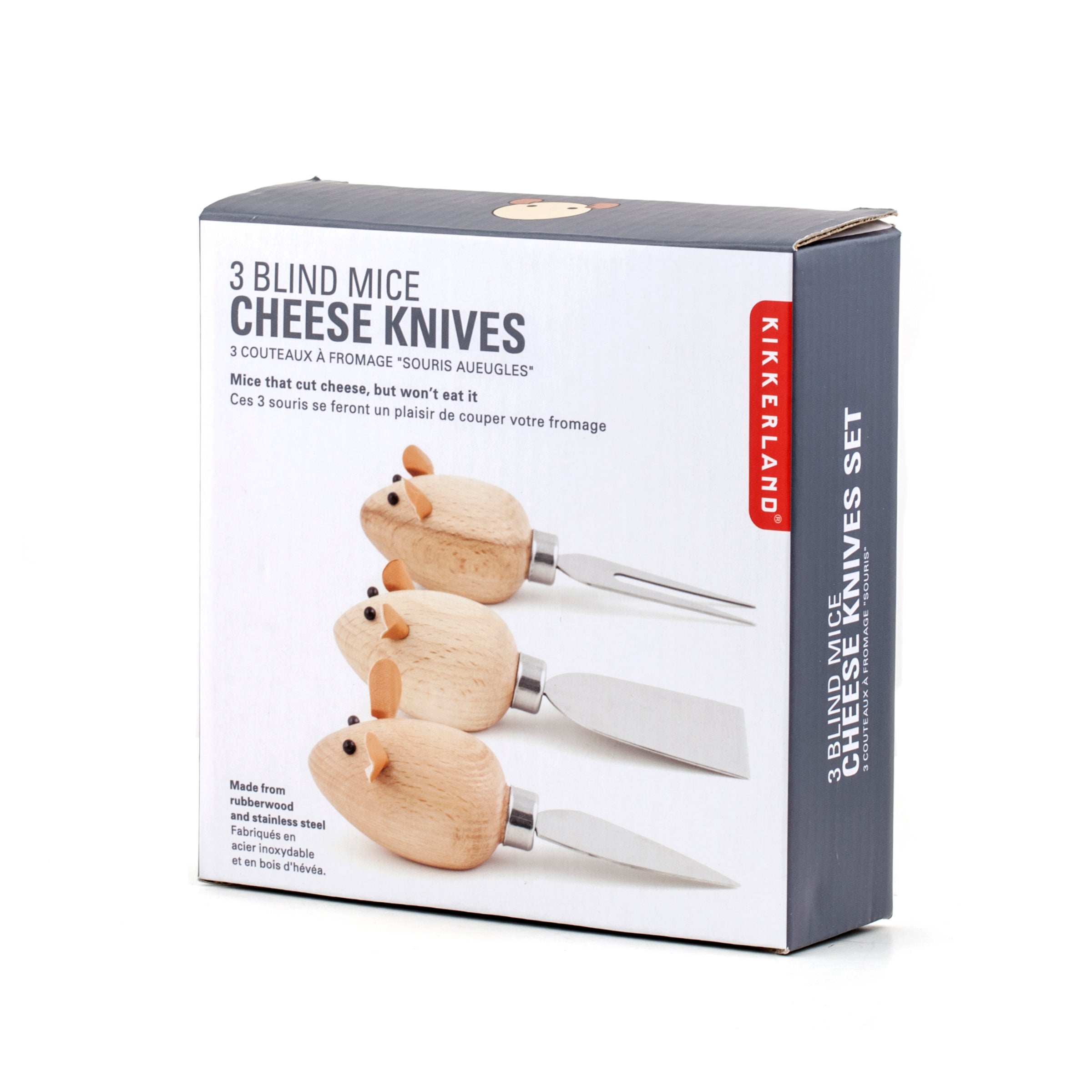 Premium Stainless Steel Mouse Cheese Knives Set - Elegant Cheese Slicer for Parties, Charcuterie Boards & Gourmet Cheese Tasting