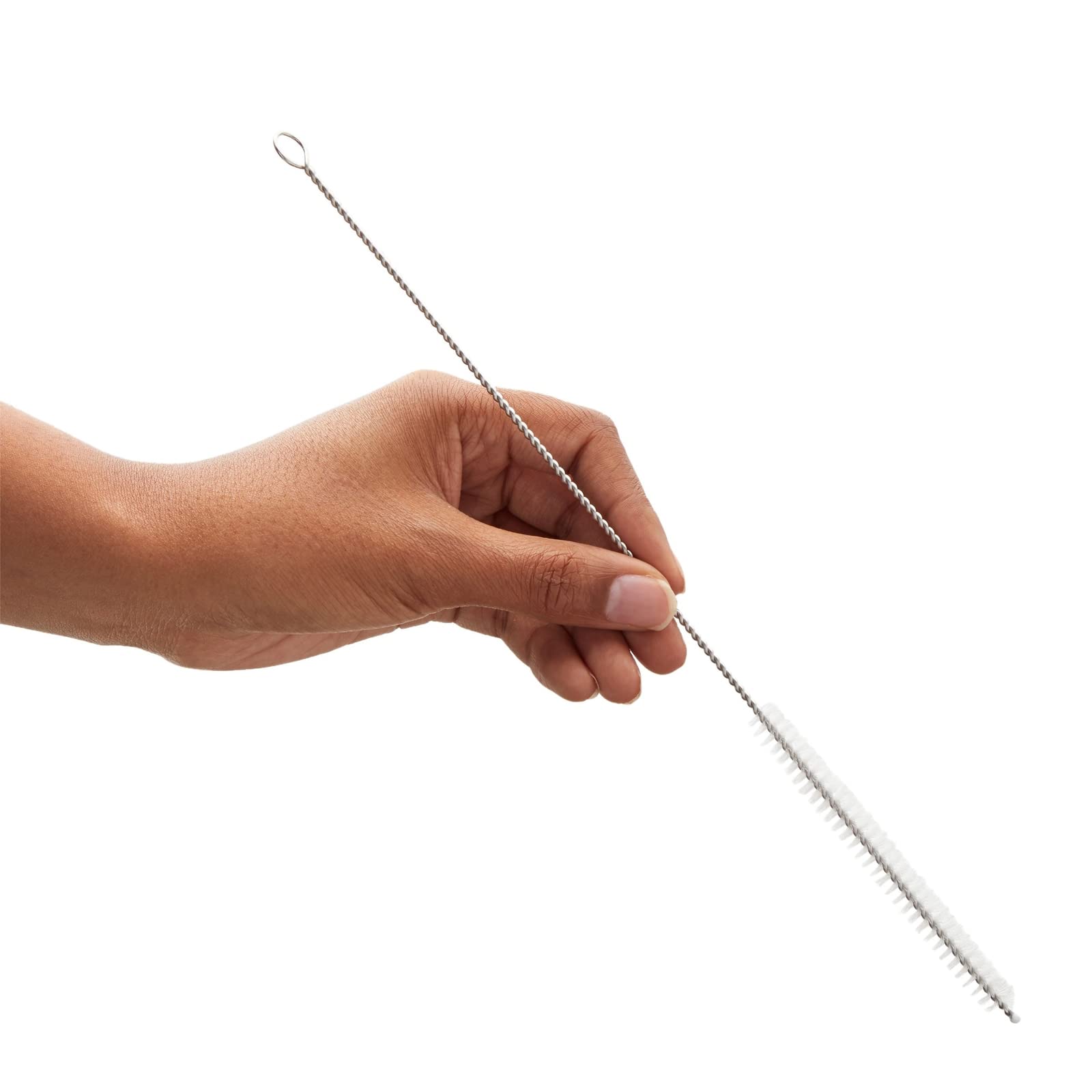 4-Pack Extra Long Stainless Steel Straw Cleaner Brush - 12