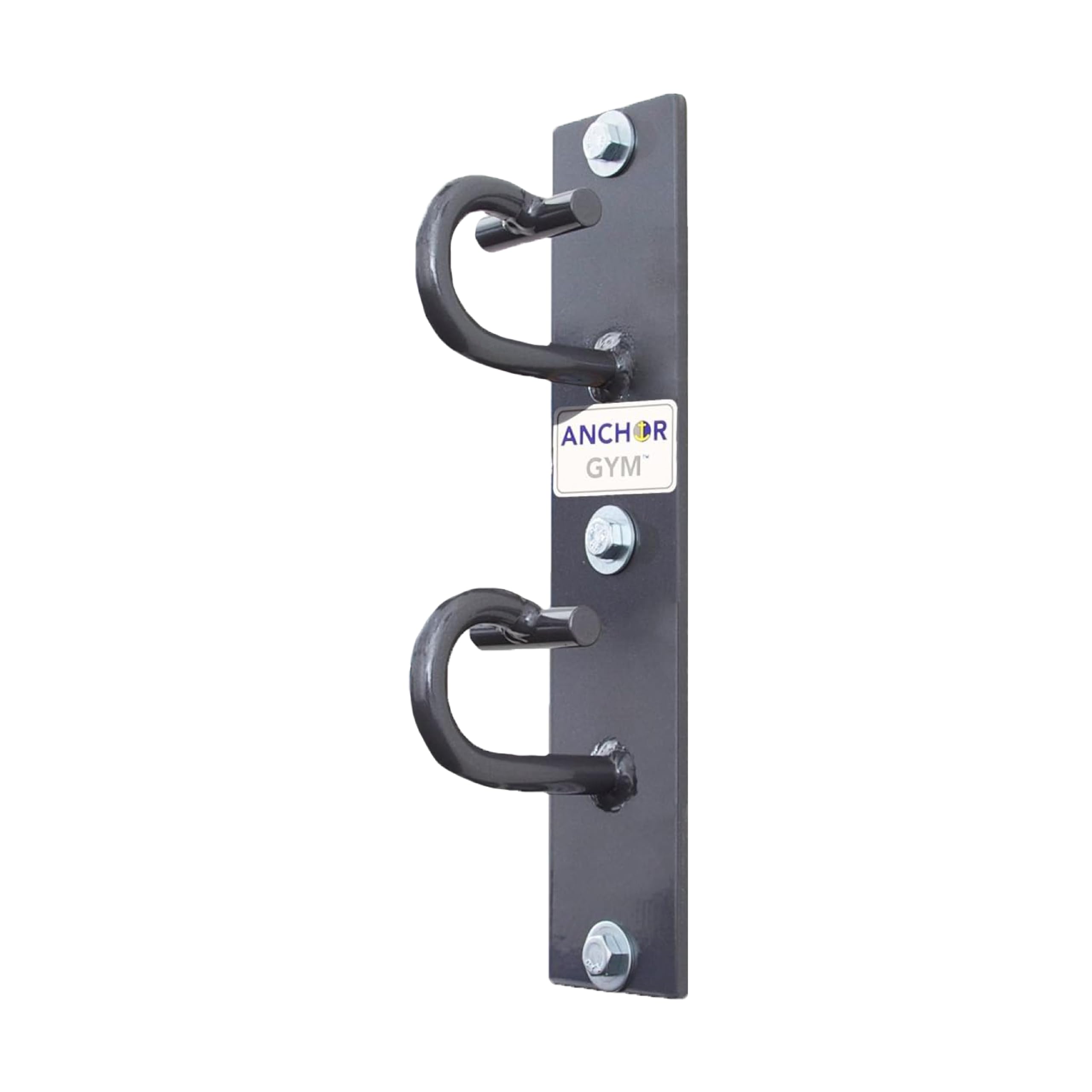 Anchor Gym H2 Wall & Ceiling Mounted Exercise Hook Station - Heavy Duty Dual Hook Anchor for Bodyweight Straps, Resistance Bands, Pull Up Straps, Strength Training & Yoga - Home Gym Equipment (Includes Wood Screws) - Perfect for Home Workouts, Garage Gyms & Functional Fitness Training