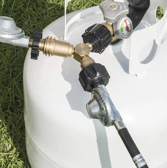 ALP Generator Propane Y Splitter - Dual Fuel Adapter for Portable Generators - Perfect for Camping, RV Trips & Emergency Power Backup