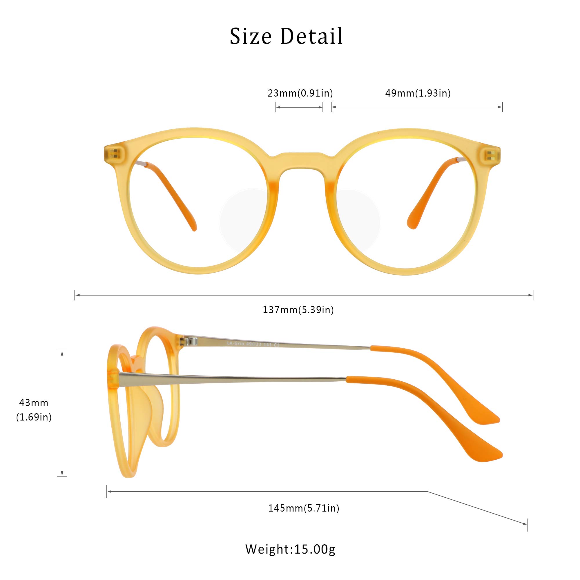 LifeArt Bifocal Reading Glasses with Blue Light Blocking - Stylish Unisex Computer Glasses for Women & Men - Perfect for Office Work, Reading & Screen Time