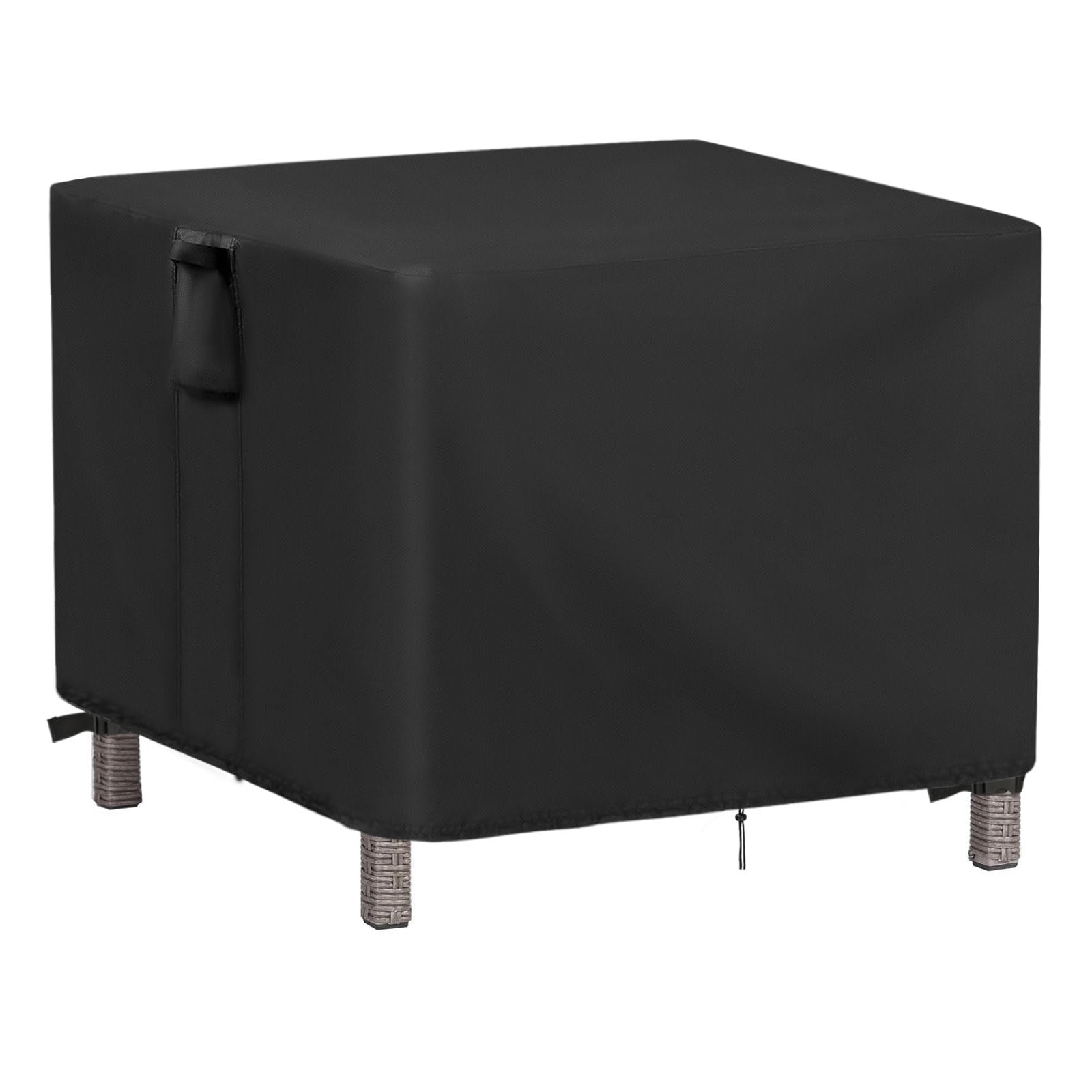 Waterproof 44x44x28 Inch Heavy Duty Outdoor Square Table Cover - UV Resistant Patio Dining & Coffee Table Protector for All Weather Use - Perfect for Backyard, Garden, and Deck Furniture Protection