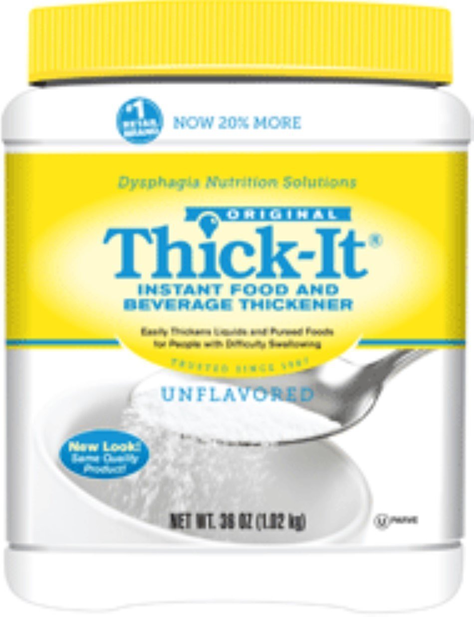 Thick-It Regular Strength Thickening Powder 36 oz (Pack of 6) - Food & Beverage Thickener for Dysphagia, Easy Mixing for Smoothies, Soups & Drinks