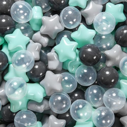 Gray+Transparent+MInt Green+Deep Gray