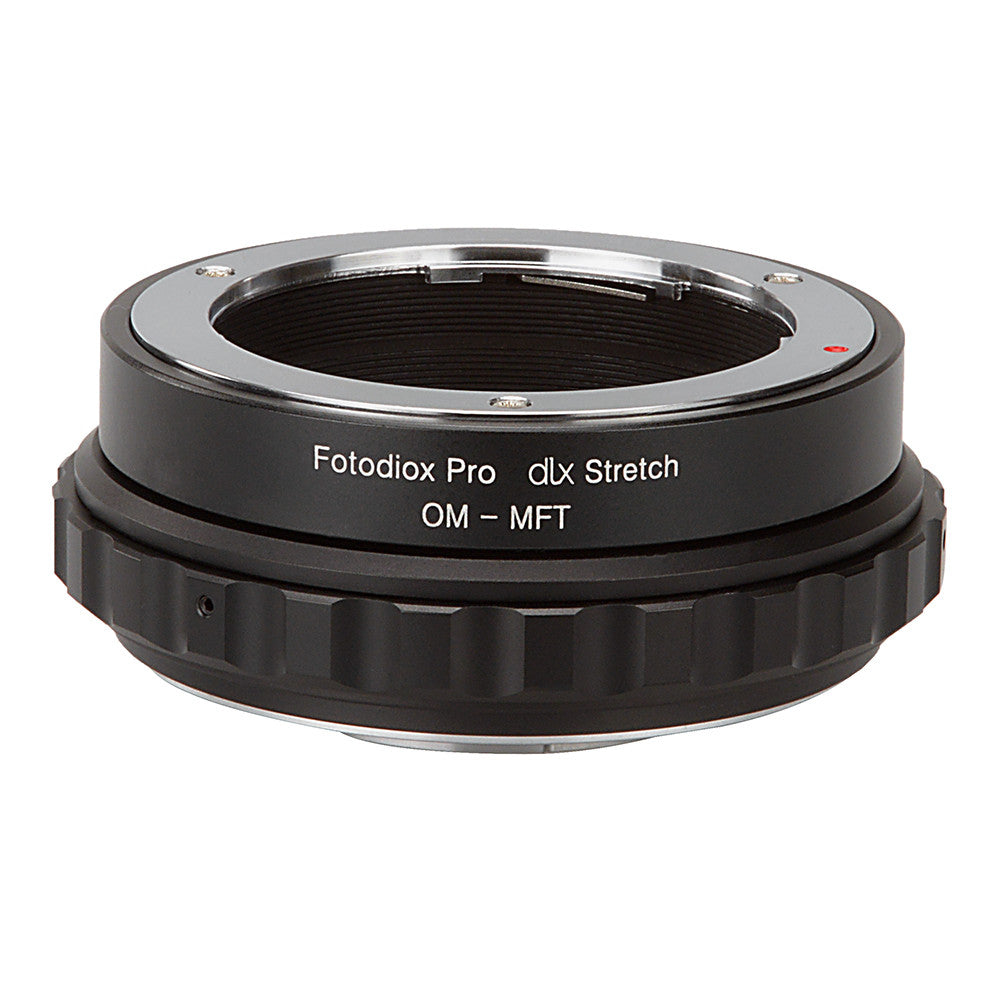 Fotodiox DLX Stretch Lens Adapter - Olympus Zuiko OM 35mm SLR to Micro Four Thirds MFT M4/3 Mount Adapter with Macro Helicoid & Magnetic Filters for Mirrorless Cameras - Perfect for Macro Photography & Vintage Lens Conversion
