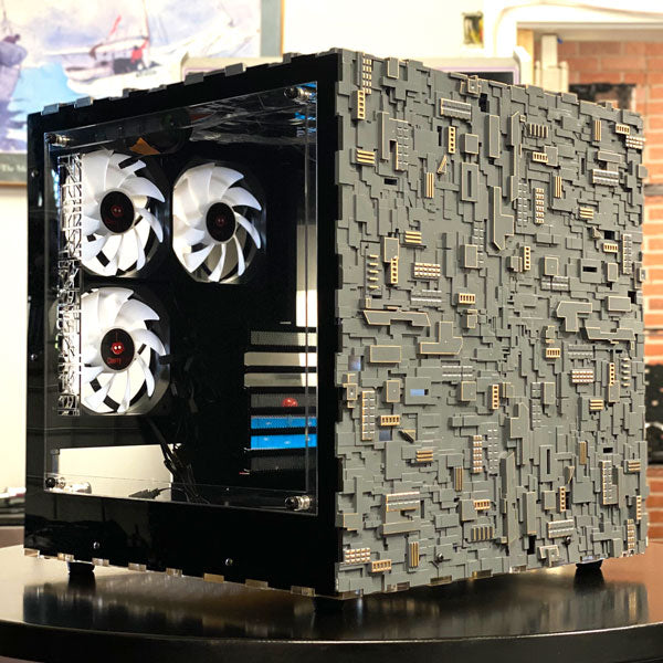 Star Trek Borg Cube ATX GREY Edition - Premium Tower PC Case for Gaming & Workstations | Fast Shipping | Perfect for Sci-Fi Fans & Custom PC Builds