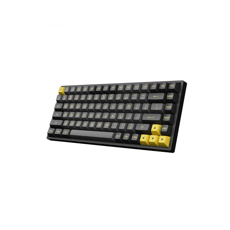 Akko 3084B Plus Wireless Mechanical Keyboard - Hot Swappable RGB Backlit, Black & Gold Design, CS Pink Switch - Perfect for Gaming, Typing & Office Work