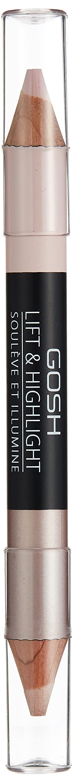 GOSH LIFT & HIGHLIGHT Contour Stick - 002 Rose Shade for Face Sculpting, Brightening & Highlighting | Natural Makeup for Cheekbones, Nose & Jawline | Perfect for Everyday Glow & Special Occasions