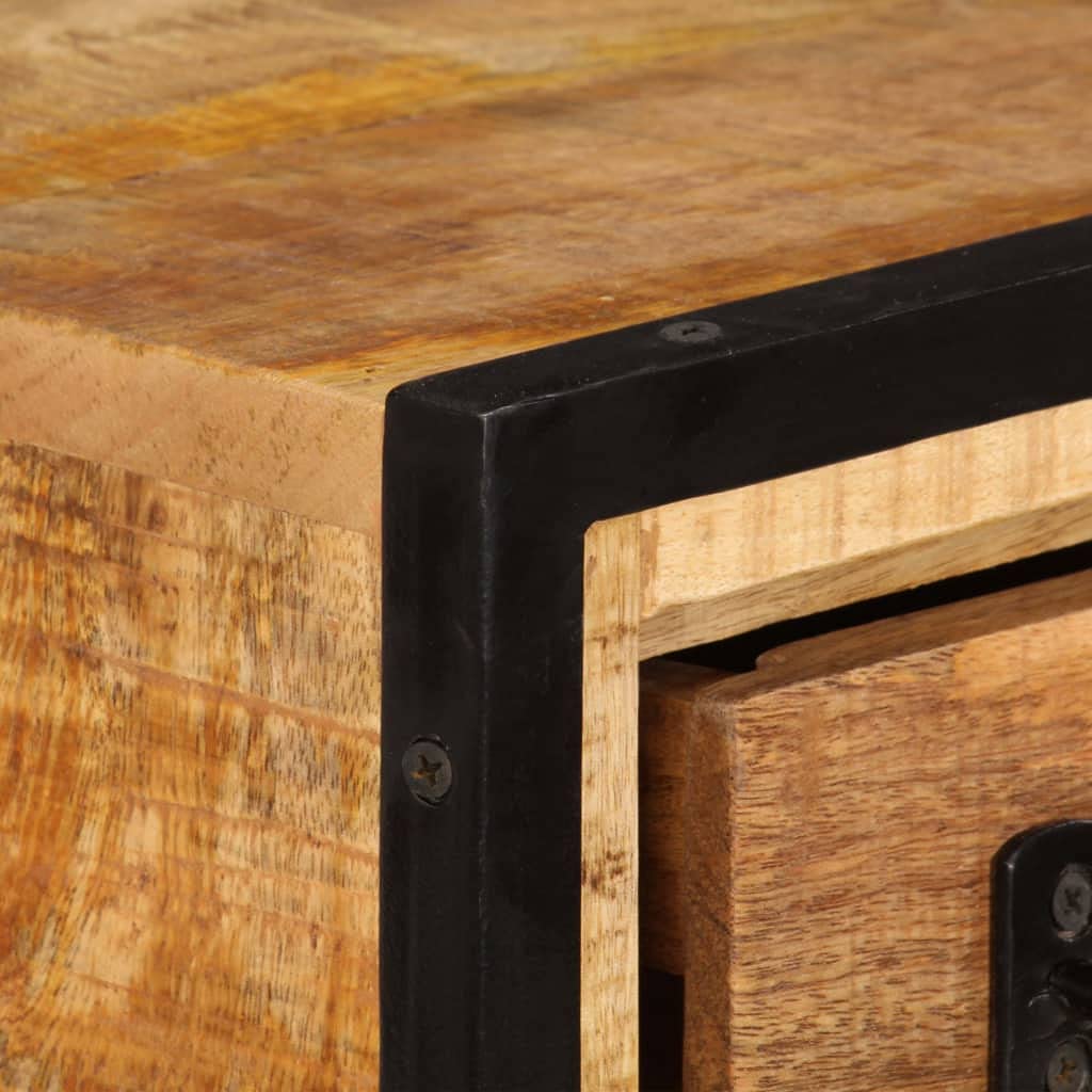 Solid Mango Wood Buffet Server Cabinet - 25.6