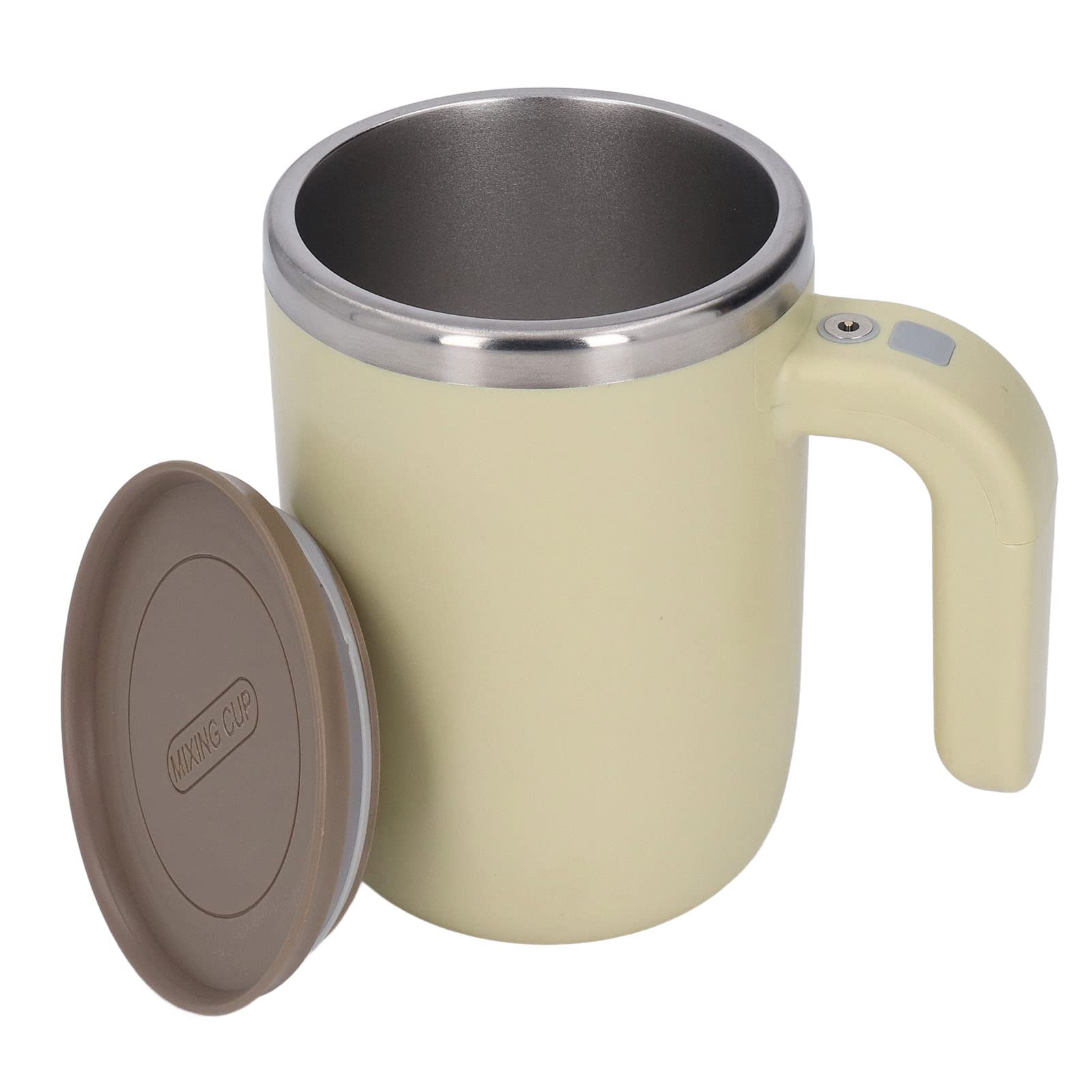Self Stirring Electric Mixing Mug - 7000 RPM Magnetic Charging, 304 Stainless Steel Automatic Stirring Cup for Coffee, Hot Chocolate & Tea - Perfect for Office, Home & Travel Use