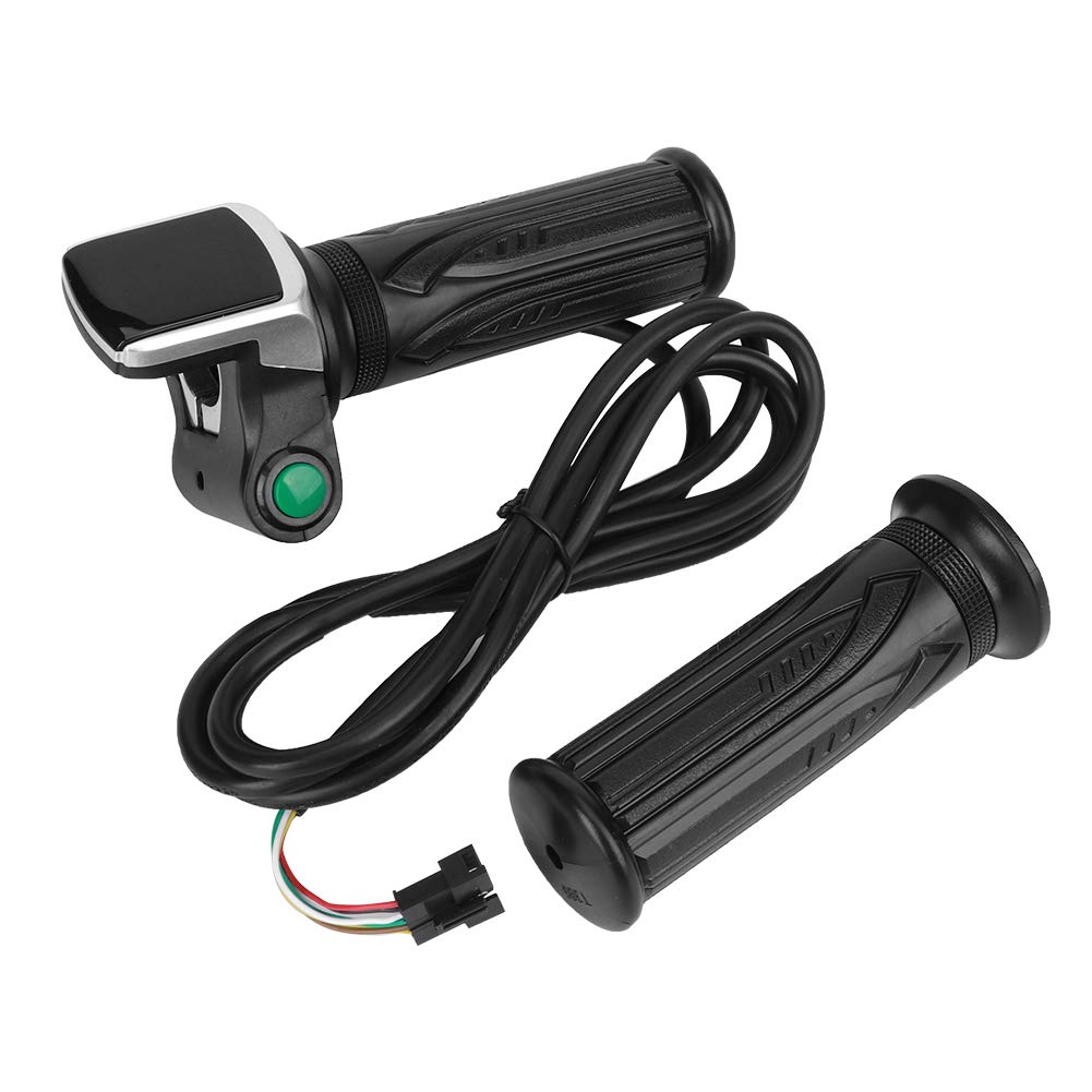 36V Electric Bike Throttle Grip with LCD Screen - 1.5m Twist Throttle Lock & Ergonomic Handle for E-Bikes & Scooters - Perfect for Commuting, Off-Road Adventures and Urban Transportation