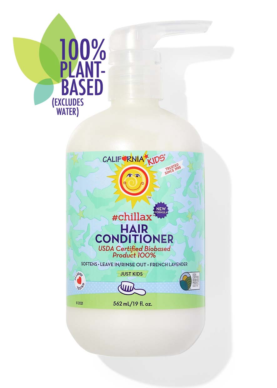 California Kids® #chillax™ Detangling Hair Conditioner for Kids - Gentle & Nourishing Leave-In Conditioner for Soft, Smooth Hair - Perfect for Daily Use & After Swimming