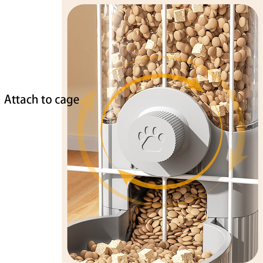 Automatic Rabbit Feeder and Water Dispenser - Gravity Hanging Cage Food Bowl for Bunny, Ferret, Chinchilla, Guinea Pig & Hedgehog - Perfect for Small Pet Cages (Blue) - Ideal for Stress-Free Feeding & Hydration in Home, Travel or Vet Visits