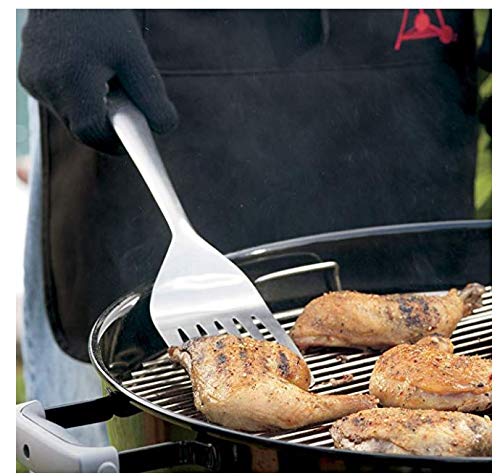 Weber Deluxe BBQ Grill Tool Set - 5-Piece Stainless Steel Utensils for Grilling, Cooking & Outdoor BBQ - Perfect for Backyard, Camping & Tailgating Parties