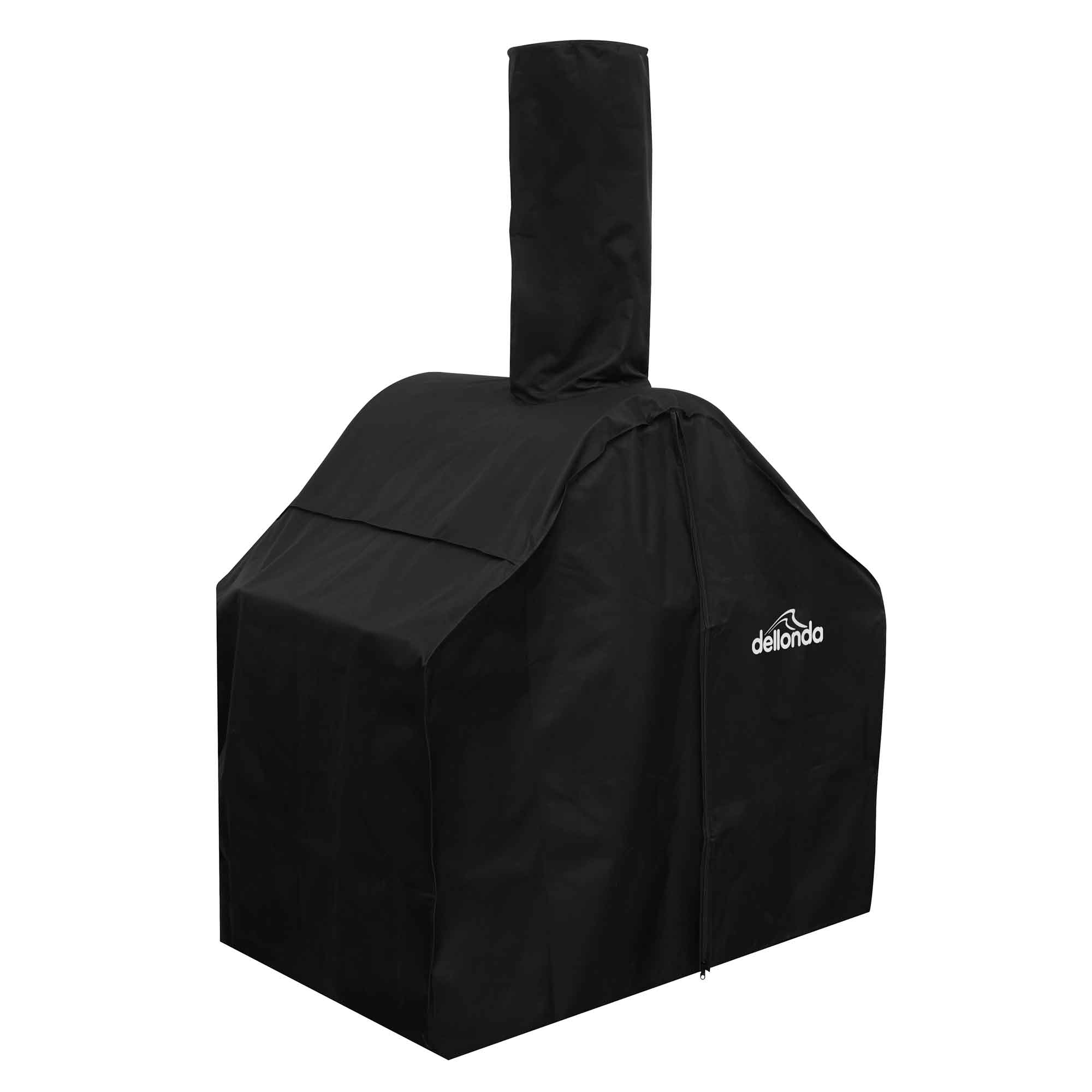 Premium Freestanding Outdoor Wood Fired Pizza Oven & Smoker with Side Shelves & Stand - Portable Backyard Cooking for Pizza, BBQ, Grilling & Smoking - Perfect for Patio, Garden & Camping DG103