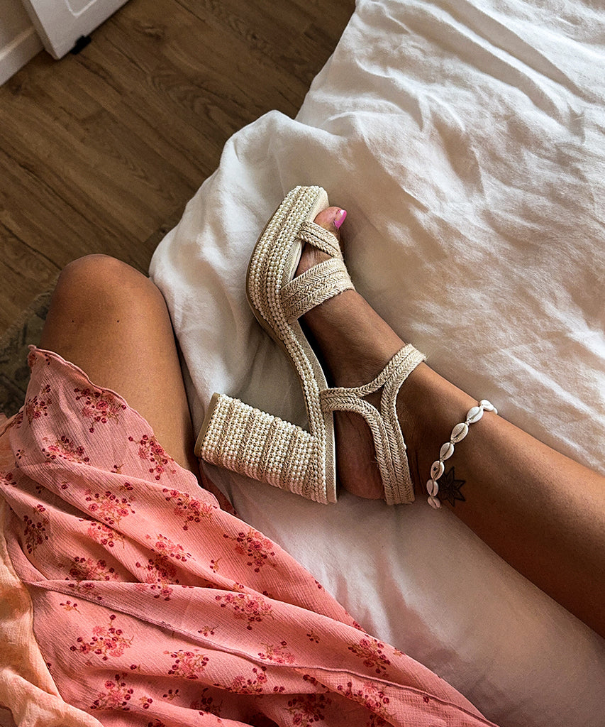 ANIRA Pearl Heels for Women - Elegant Ivory Pearl Embellished High Heels | Perfect for Weddings, Parties & Special Occasions