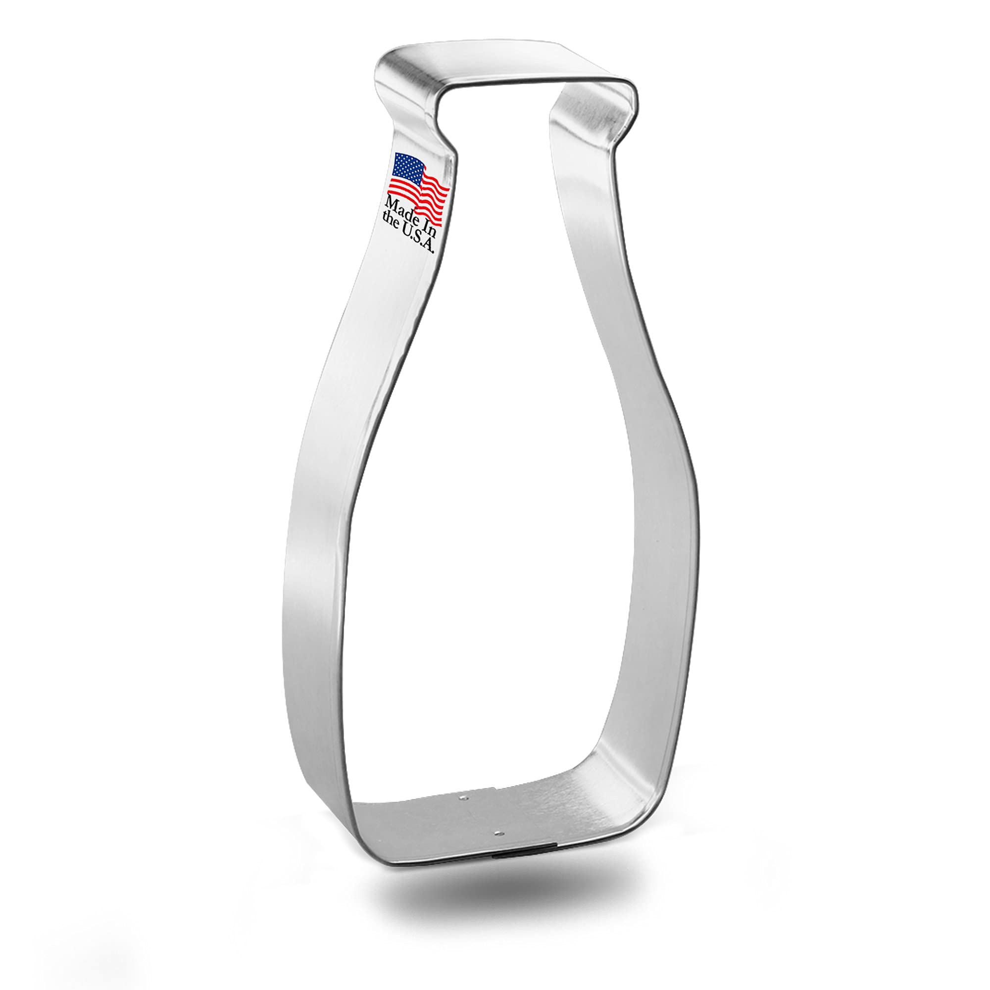 Premium 4.5 Inch Milk Bottle Cookie Cutter - Stainless Steel Baking Tool for Cookies, Pastries & Fondant - USA Made - Perfect for Christmas, Birthday Parties & DIY Baking Gifts