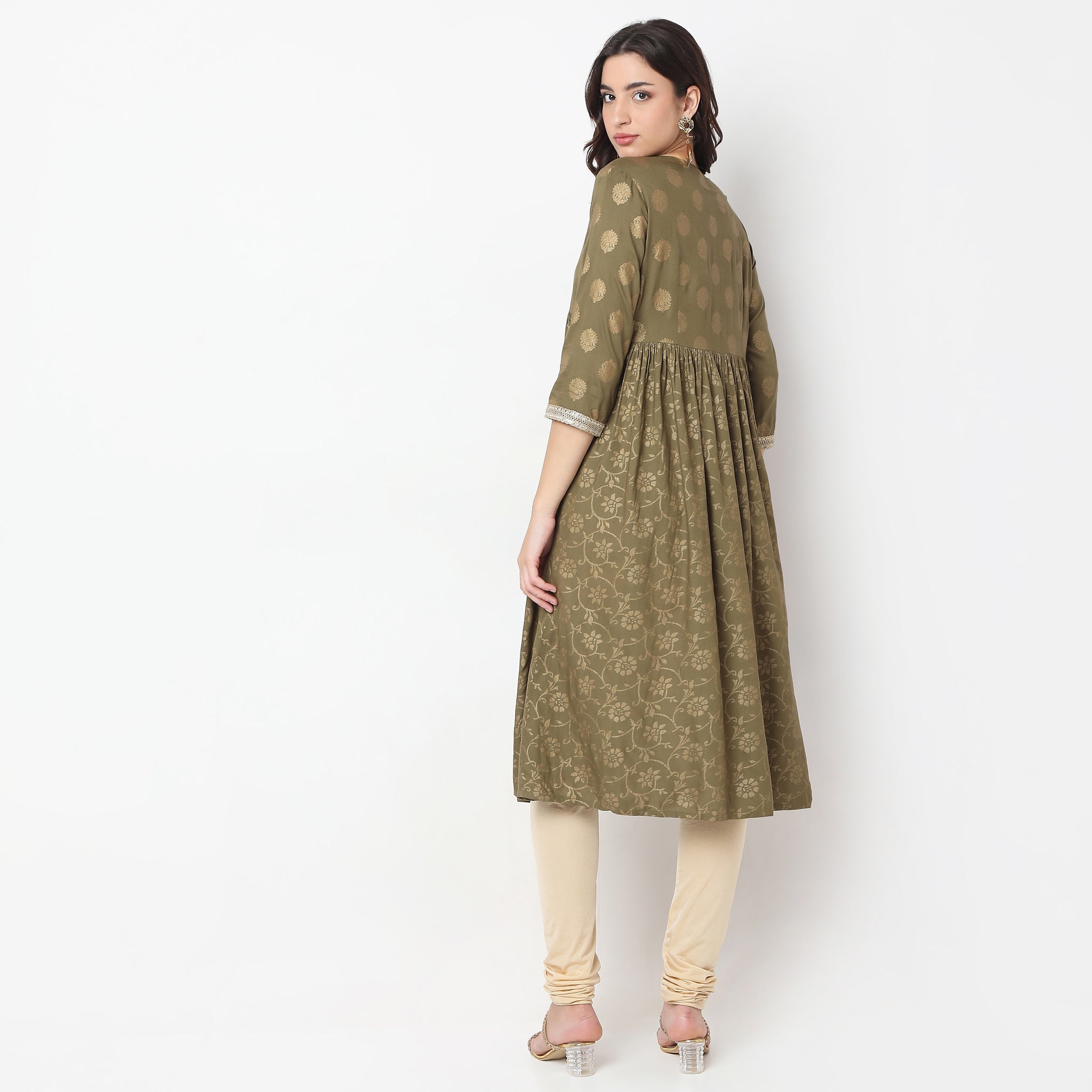 Flare Fit Printed Kurta for Women - Stylish & Comfortable Indian Ethnic Wear - Perfect for Festivals, Weddings & Casual Outings