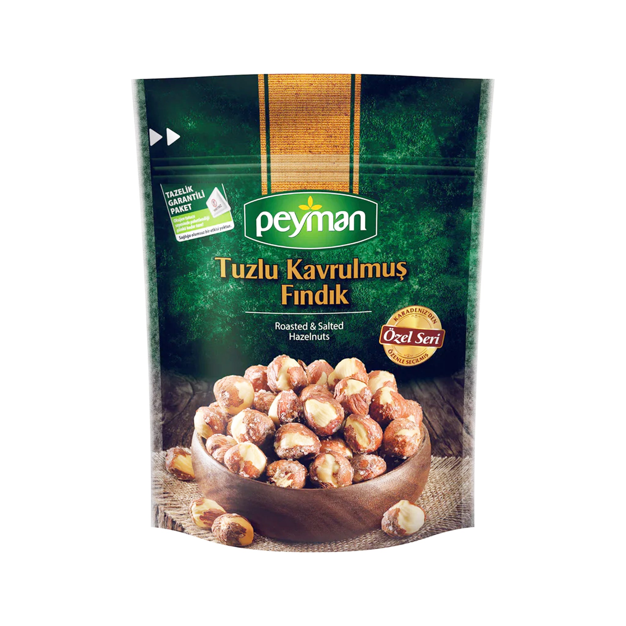 PEYMAN Salted Roasted Hazelnuts 130g | Premium Turkish Snack for Parties, Gifts & Healthy Eating