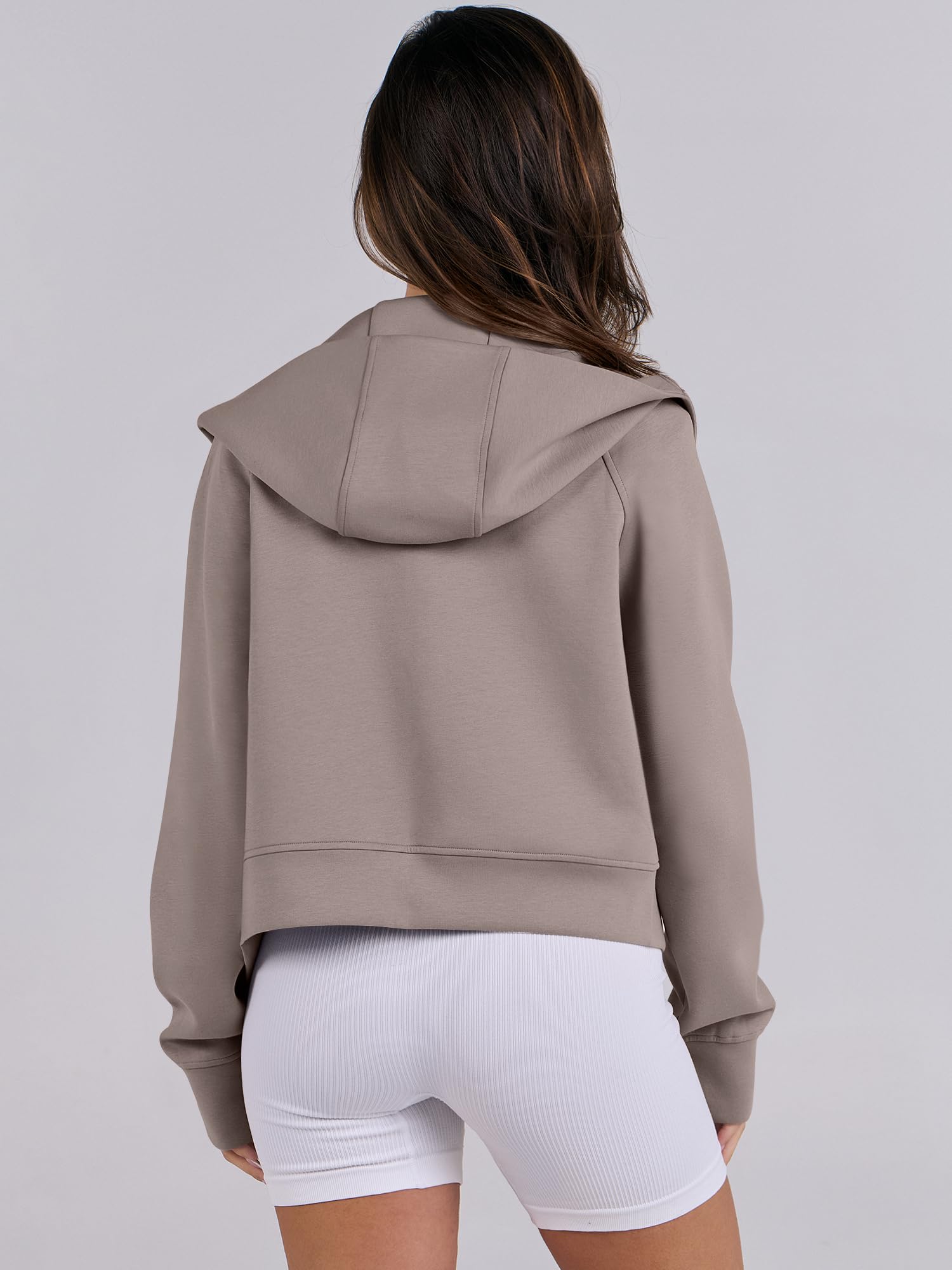ANRABESS Women's Cropped Zip Up Hoodie - Soft Fleece Jacket for Fall & Winter 2024 | Y2K Casual Sweatshirt, Streetwear Outfit, Layering Essential for Cool Weather