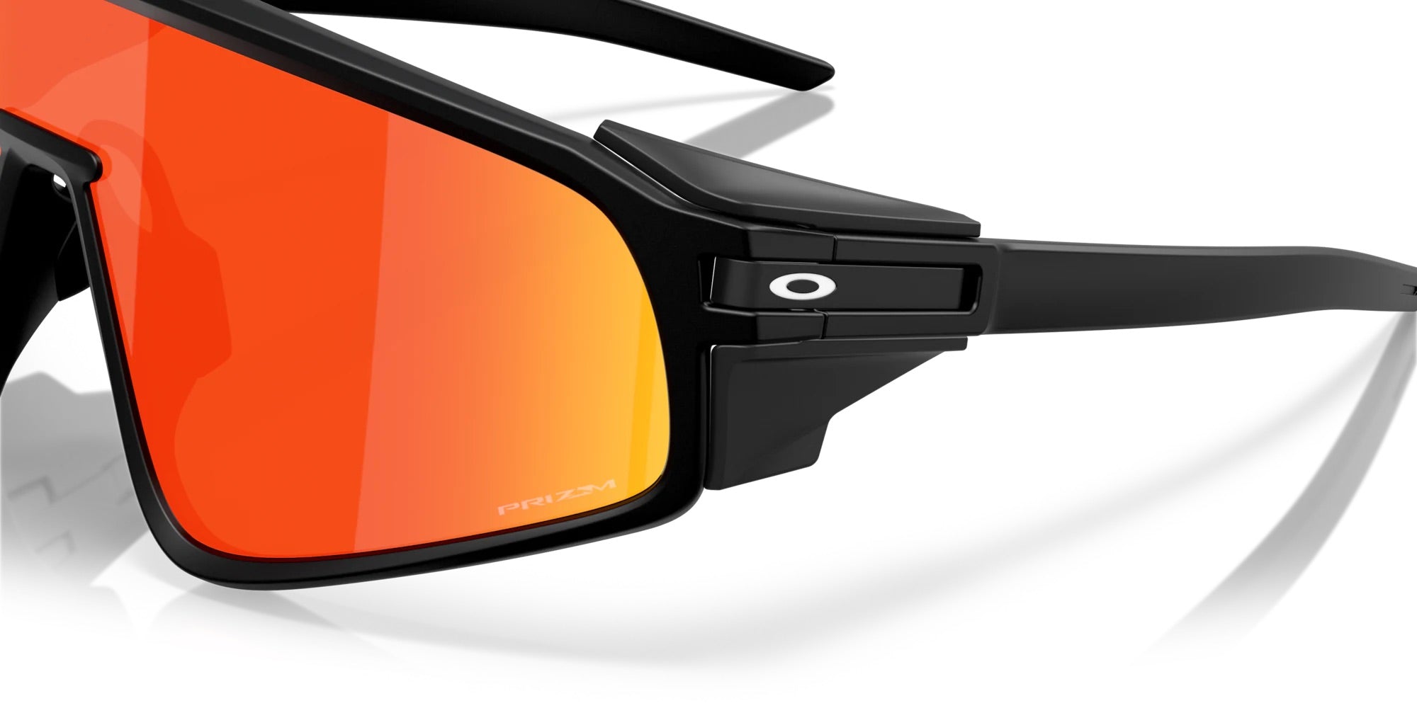 Oakley Latch Panel Matte Black Sunglasses with Prizm Ruby Lens - Stylish UV Protection for Running, Cycling & Outdoor Sports