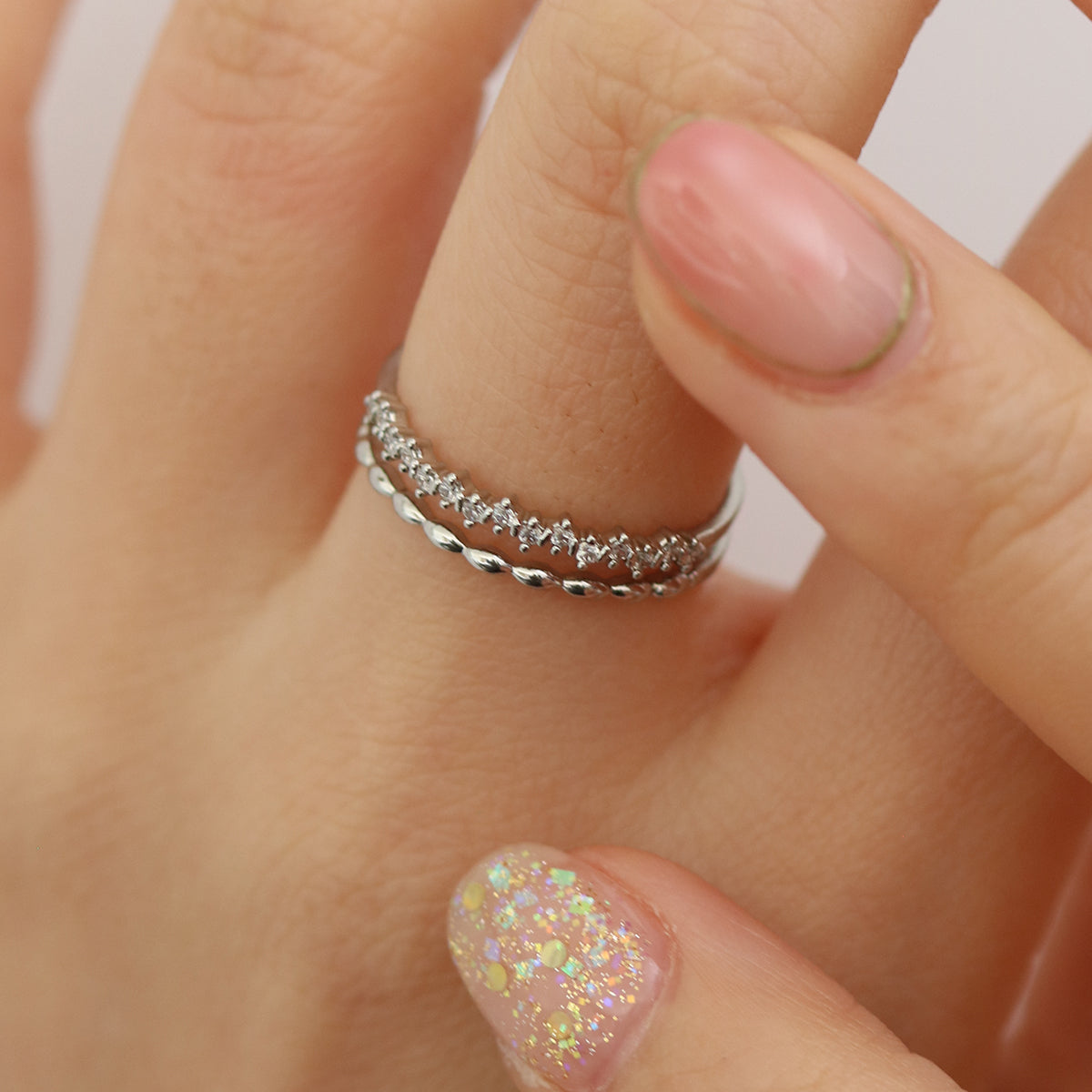 Double Layered Ring - Elegant Stackable Jewelry for Women | Perfect for Everyday Wear, Gifts & Special Occasions