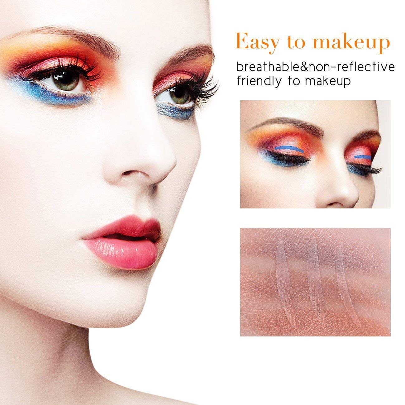 4 Rollers 2400Pcs Invisible Eyelid Lift Strips - Instant One-Sided Double Eyelid Tapes for Bigger, Rounder Eyes | No Surgery Solution for Single, Saggy, Hooded, Droopy & Uneven Mono Eyelids | Perfect for Daily Makeup, Special Occasions & Natural Eye Enhancement