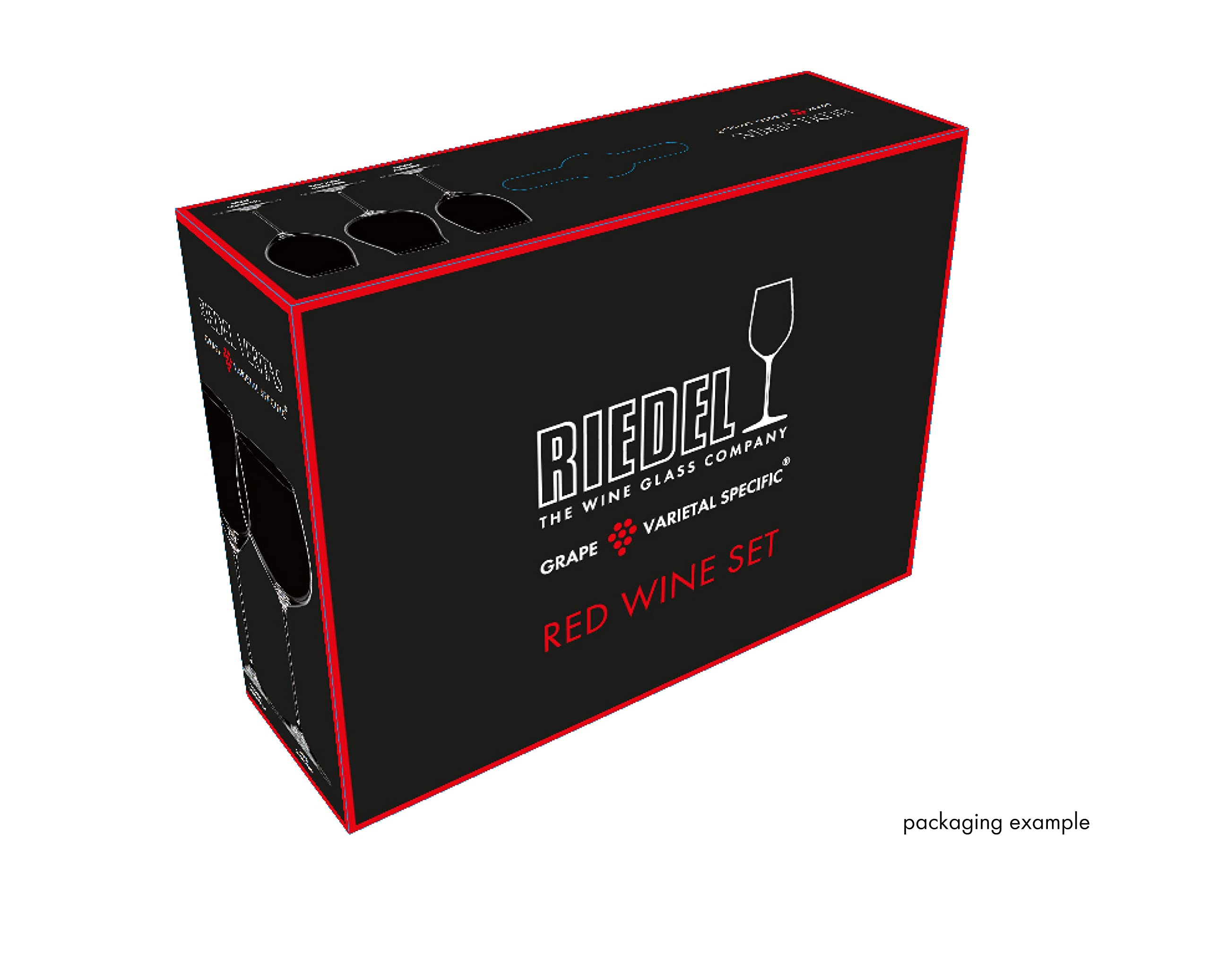 Riedel Veritas Red Wine Tasting Set of 3 Glasses - Premium Crystal Wine Glasses for Cabernet, Pinot Noir & Merlot - Perfect for Wine Tasting Parties & Fine Dining