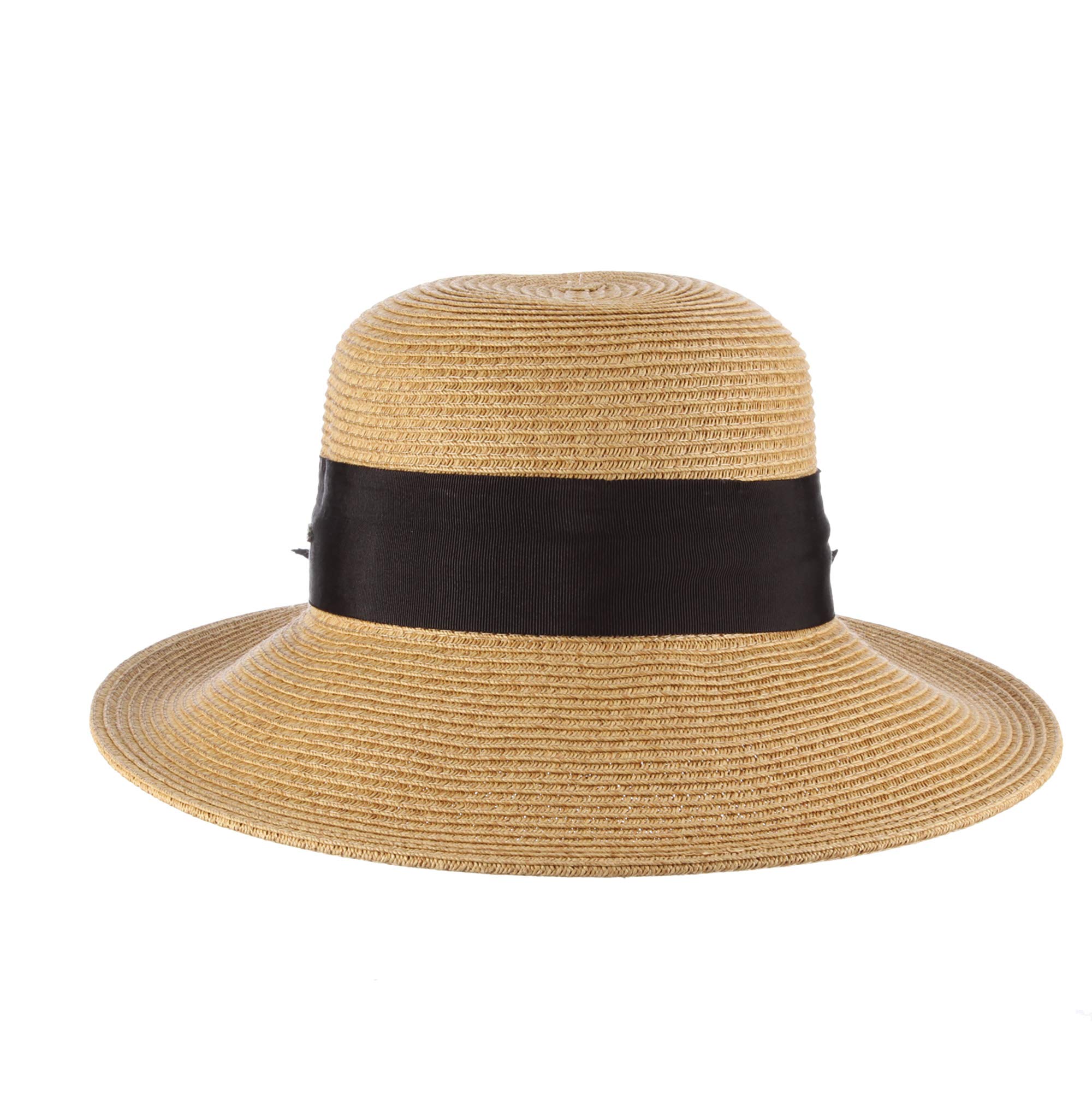Scala Women's Paper Braid Sun Hat with Wide Brim - Stylish Summer Beach Hat for Outdoor Activities, Vacations and Garden Parties