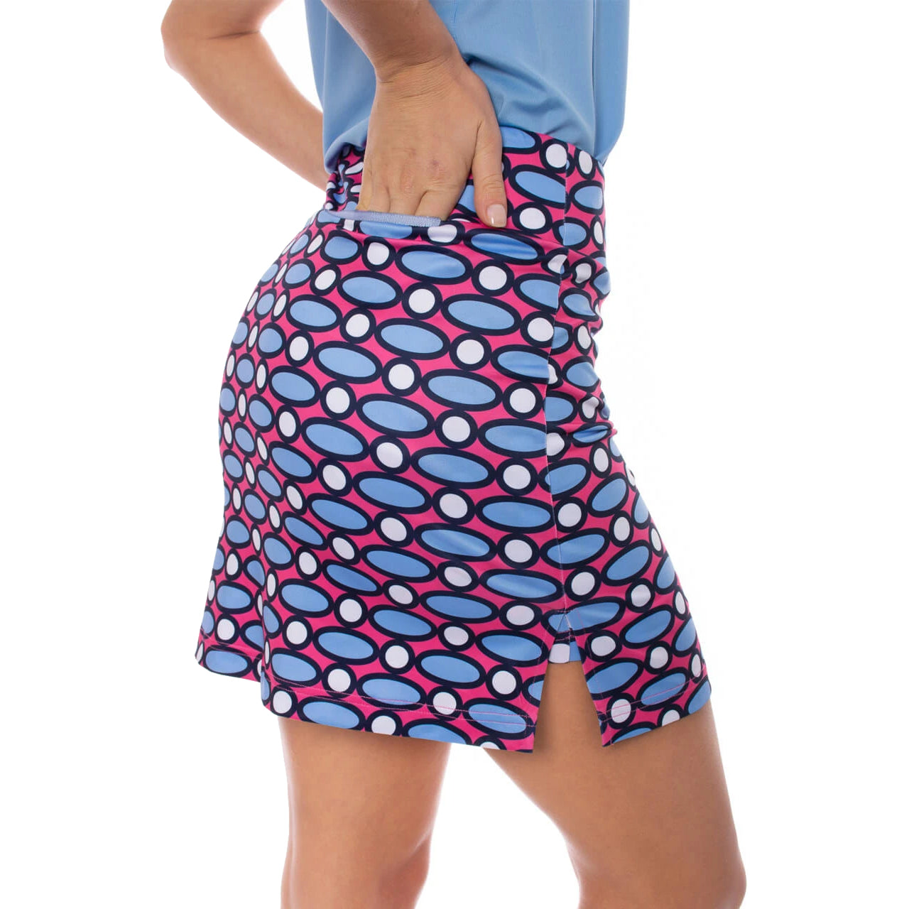 Golftini Rock and Roll 18 Inch Women's Golf Skirt with Shorts - Comfortable Athletic Skort for Golf, Tennis & Casual Wear