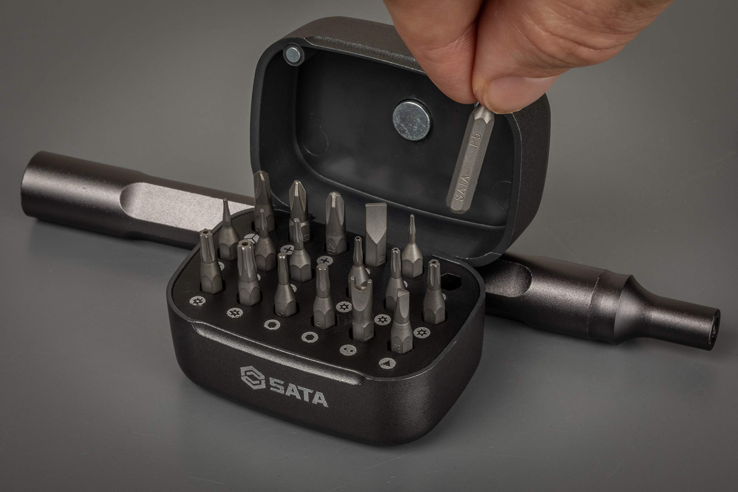 25-Piece SATA Micro Precision Pen Screwdriver Kit for Electronics Repair - ST05108-02 | Perfect for Smartphones, Laptops, Glasses & Small Device Maintenance