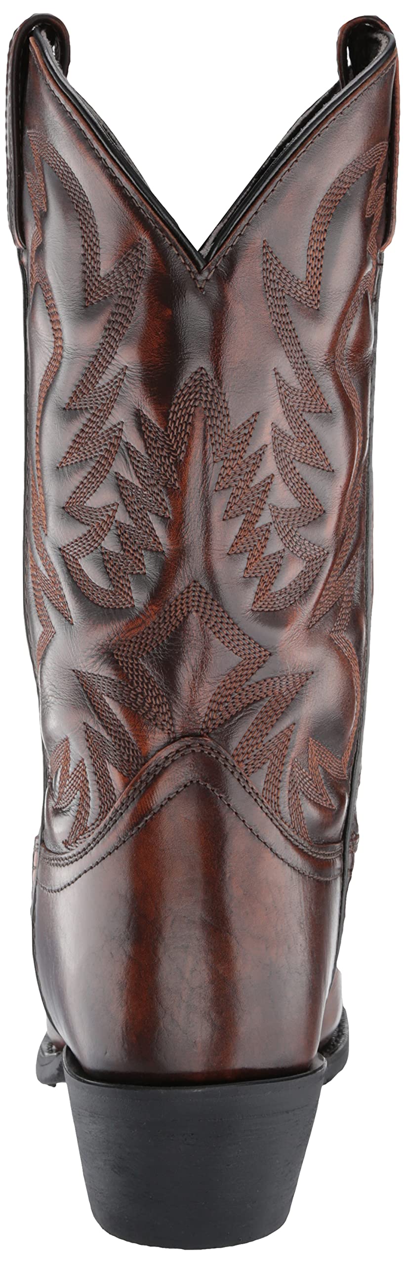 Laredo Men's Stillwater Square Toe Dress Boots - Mid Calf Western Boots for Cowboy, Work & Casual Wear - Black & Brown Leather Boots for Men