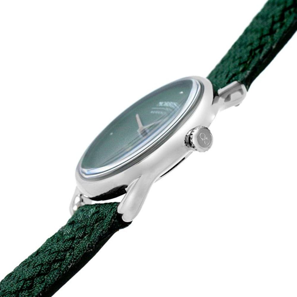 August Berg X Morris & Co. Perlon Braided Nylon Strap Unisex Watch M1FH0630E17VGN7 (30mm) - Stylish & Durable for Everyday Wear, Outdoor Adventures & Fashion Accessories