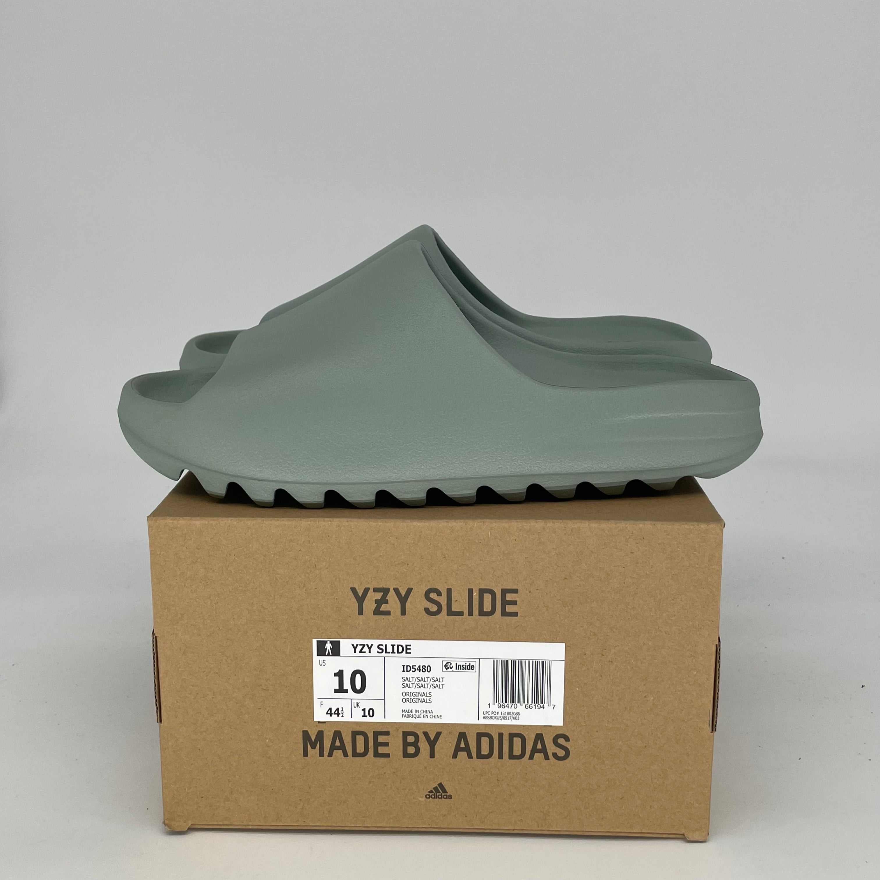 Adidas Yeezy Slide Salt - Men's/Women's Size 10/11.5W (ID5480) | Comfortable Slides for Beach, Pool & Casual Wear